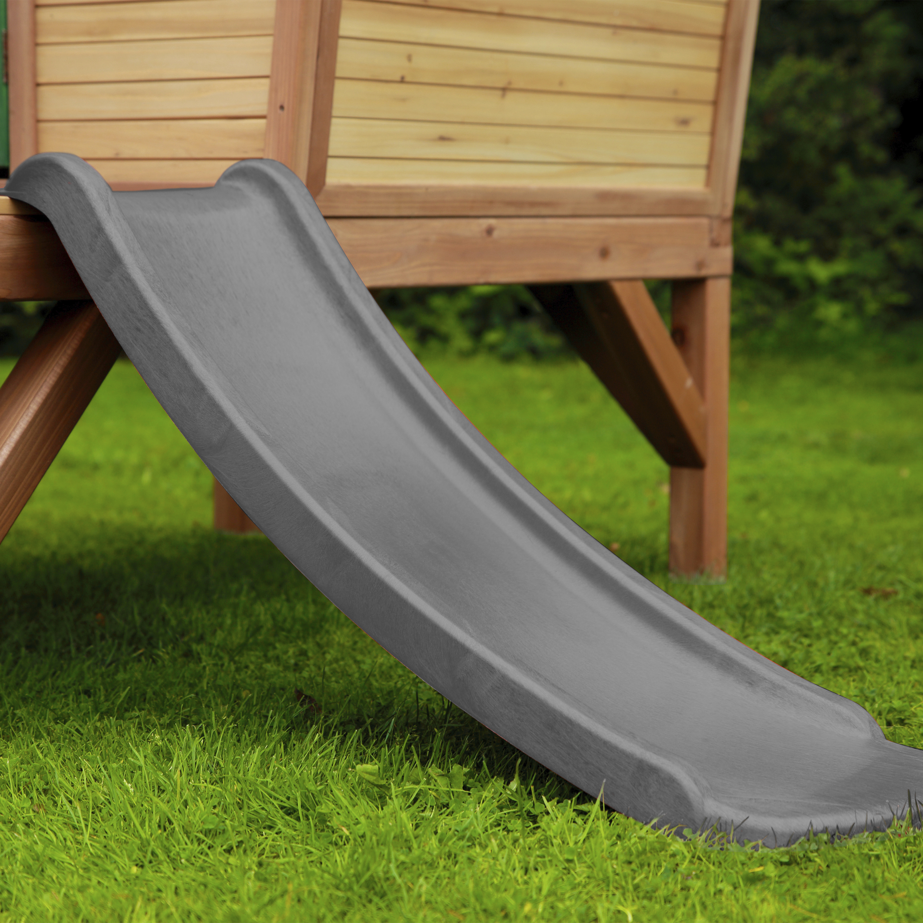 AXI Robin Playhouse Brown/Green - Grey Slide