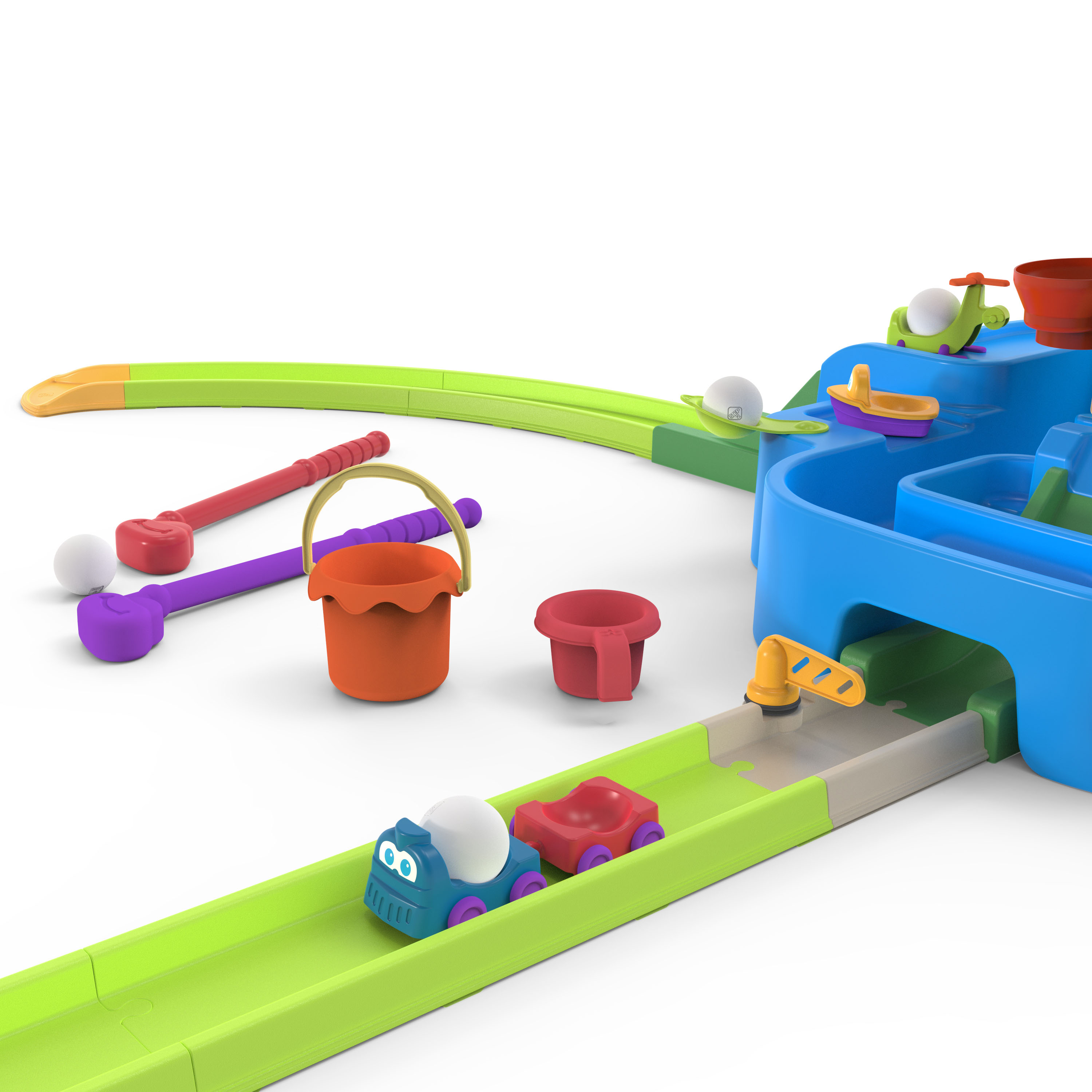 Putt & Splash Center Water Table and Mini Golf Set