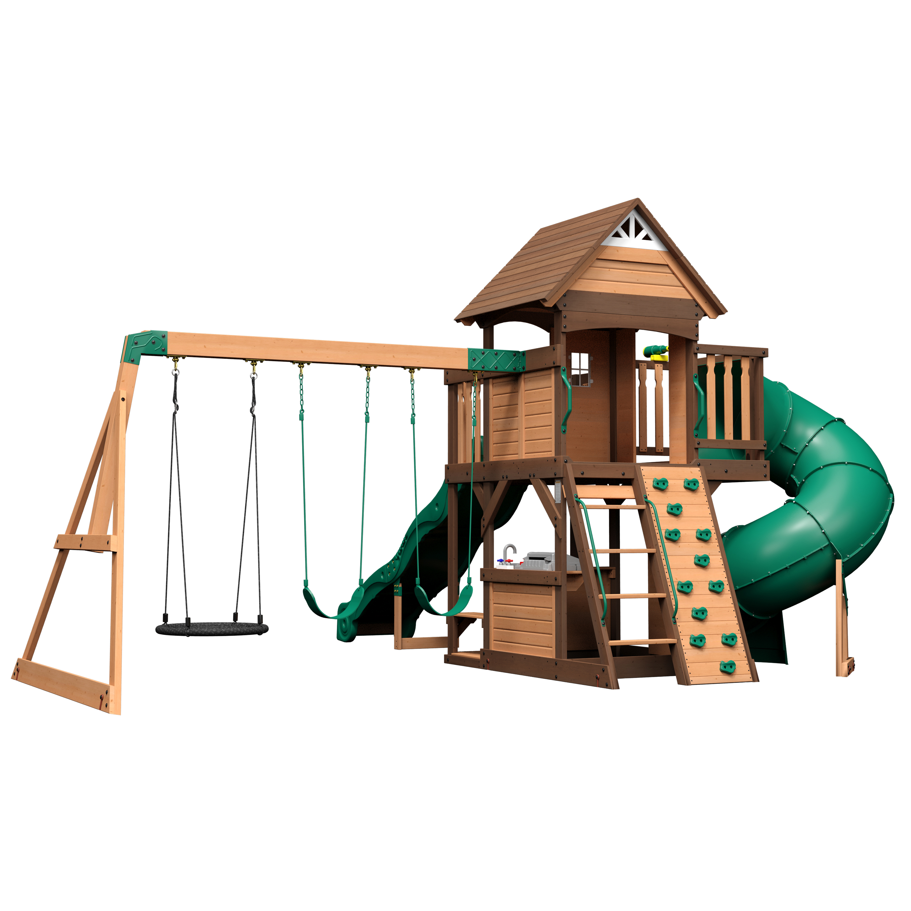 Backyard Discovery Cedar Cove Climbing Frame-0752113001053 Backyard Discovery Cedar Cove Climbing Frame