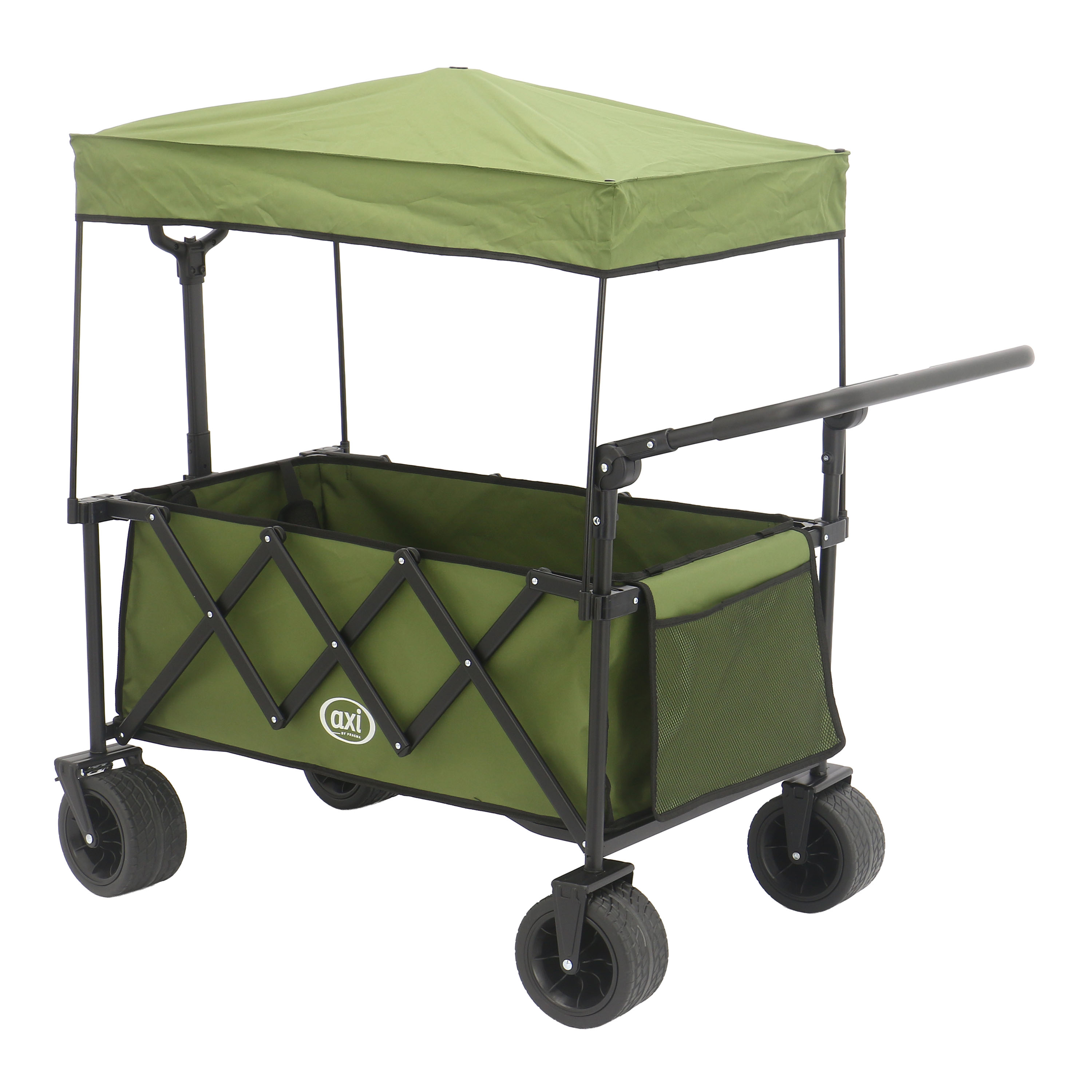 AXI SB221 Foldable Beach Wagon with roof - Green