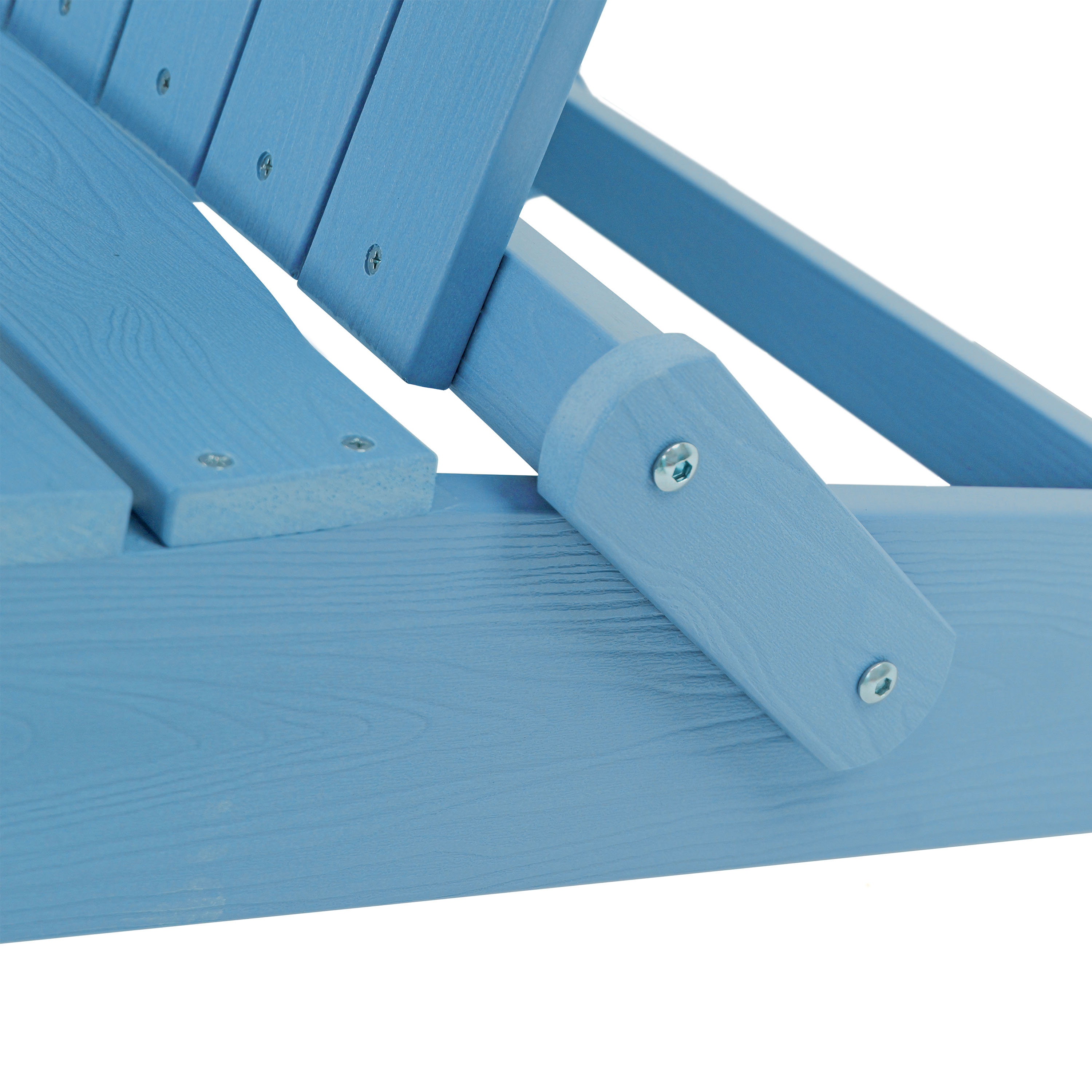 AXI Claire Folding Adirondack Chair Plastic Light Blue