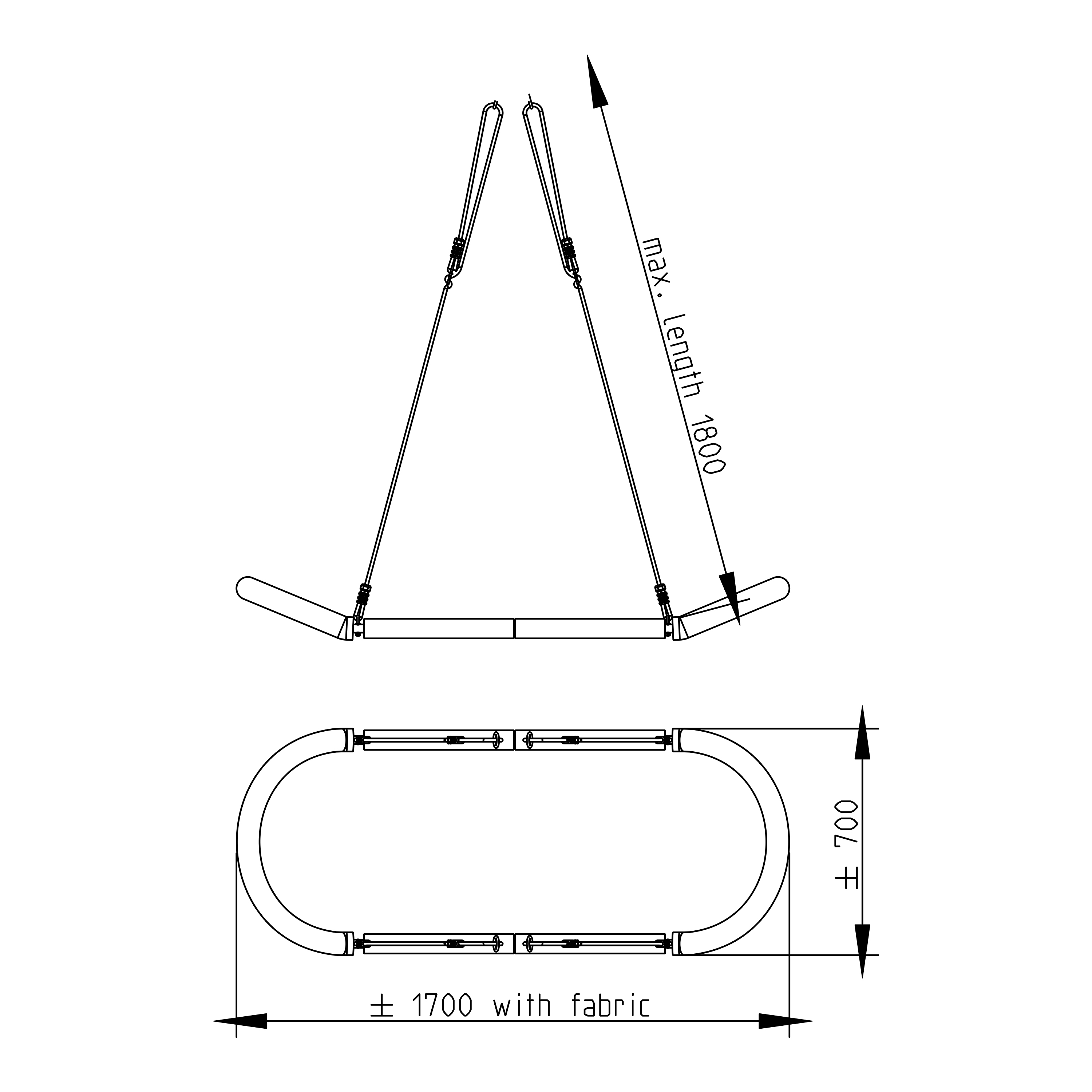 AXI Roxy Nest Swing - Black