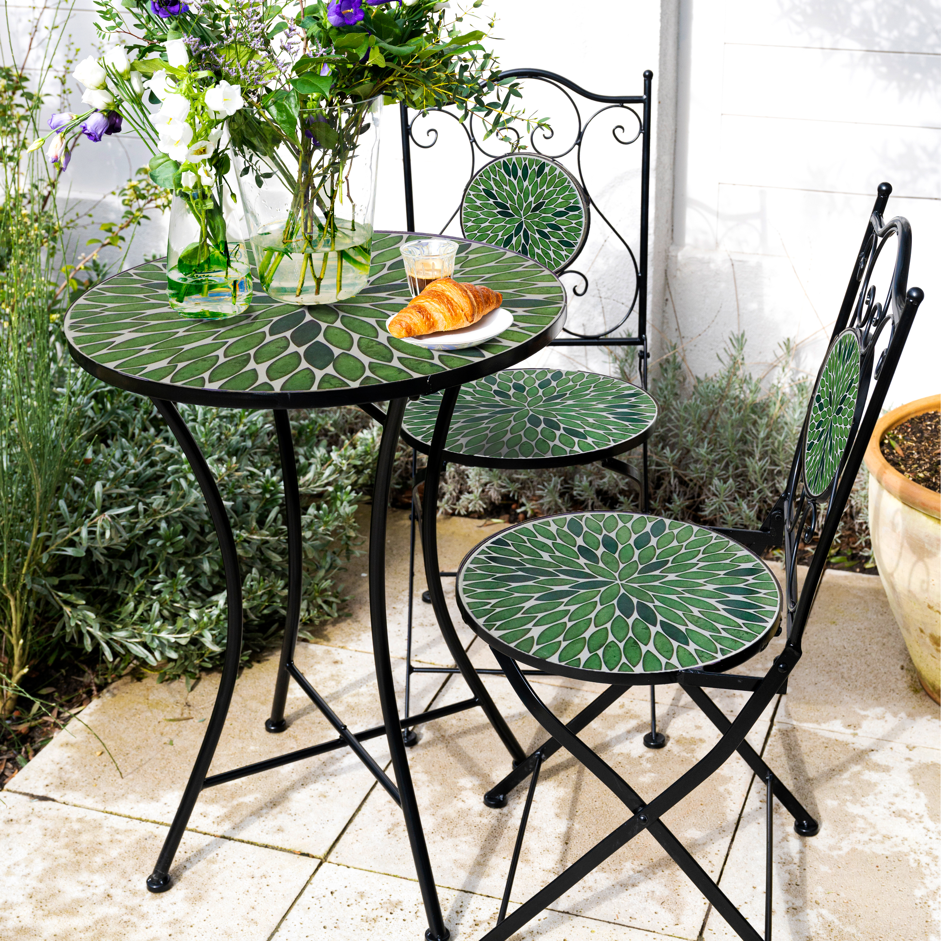AXI AmÃ©lie MozaÃ¯ek Bistro-set Bladeren Groen