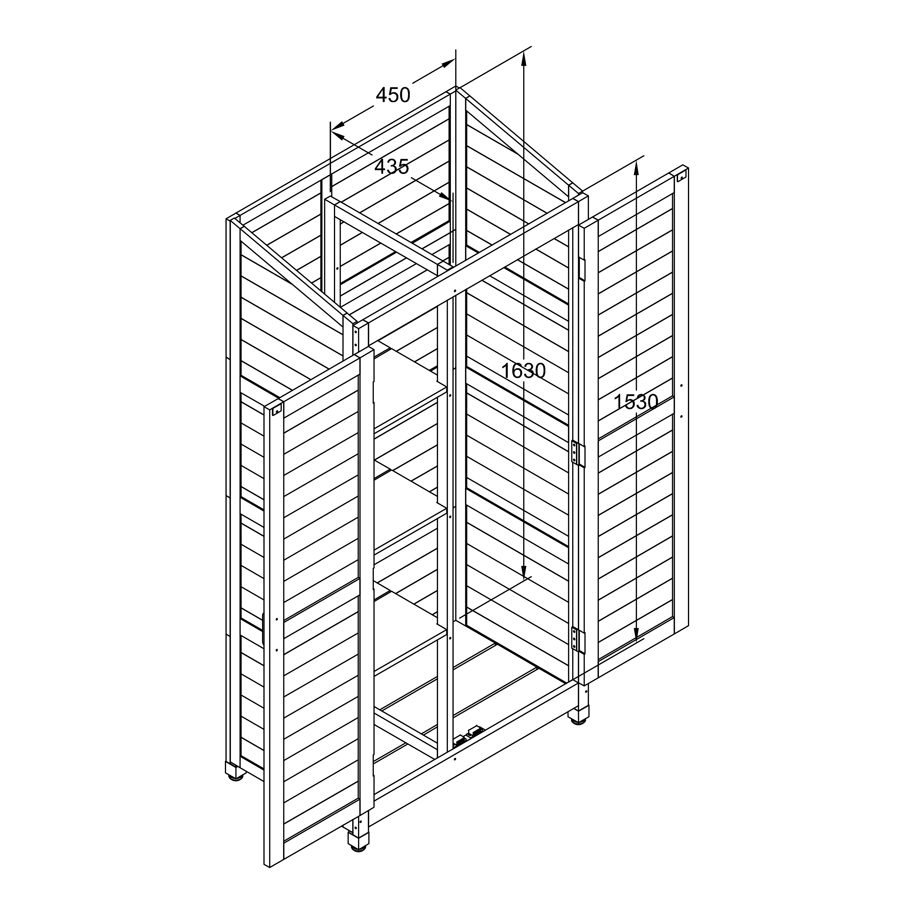 AXI Hugo Storage Cabinet Warm Grey