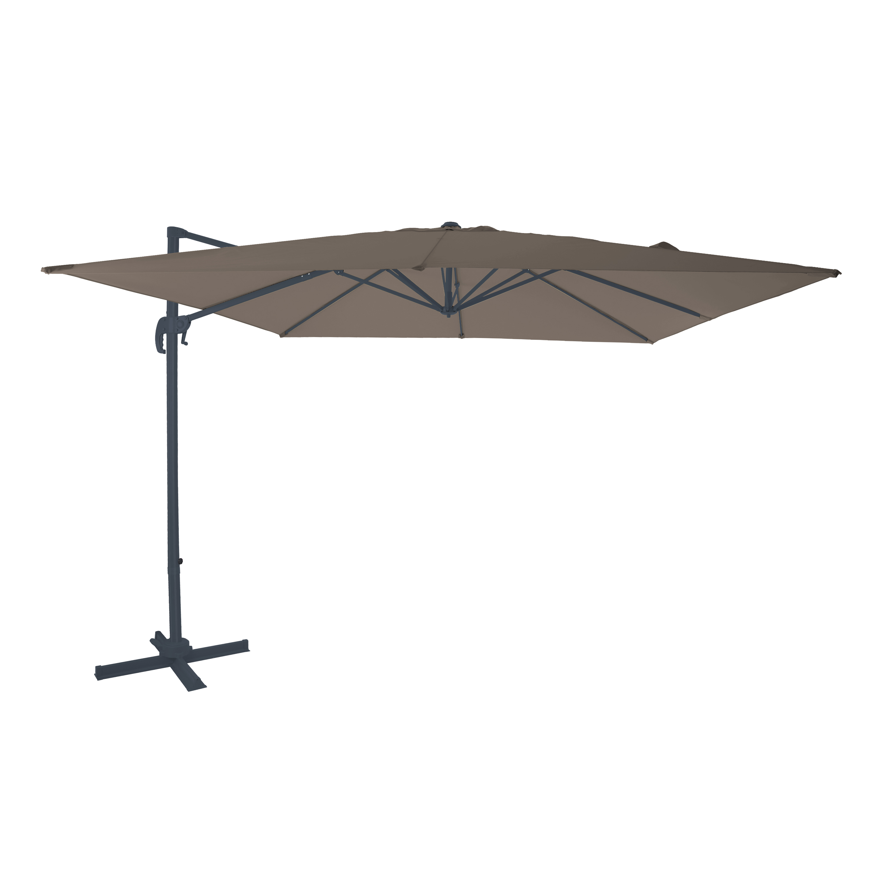 AXI Nima Floating Parasol 300x300 Anthracite/Taupe 