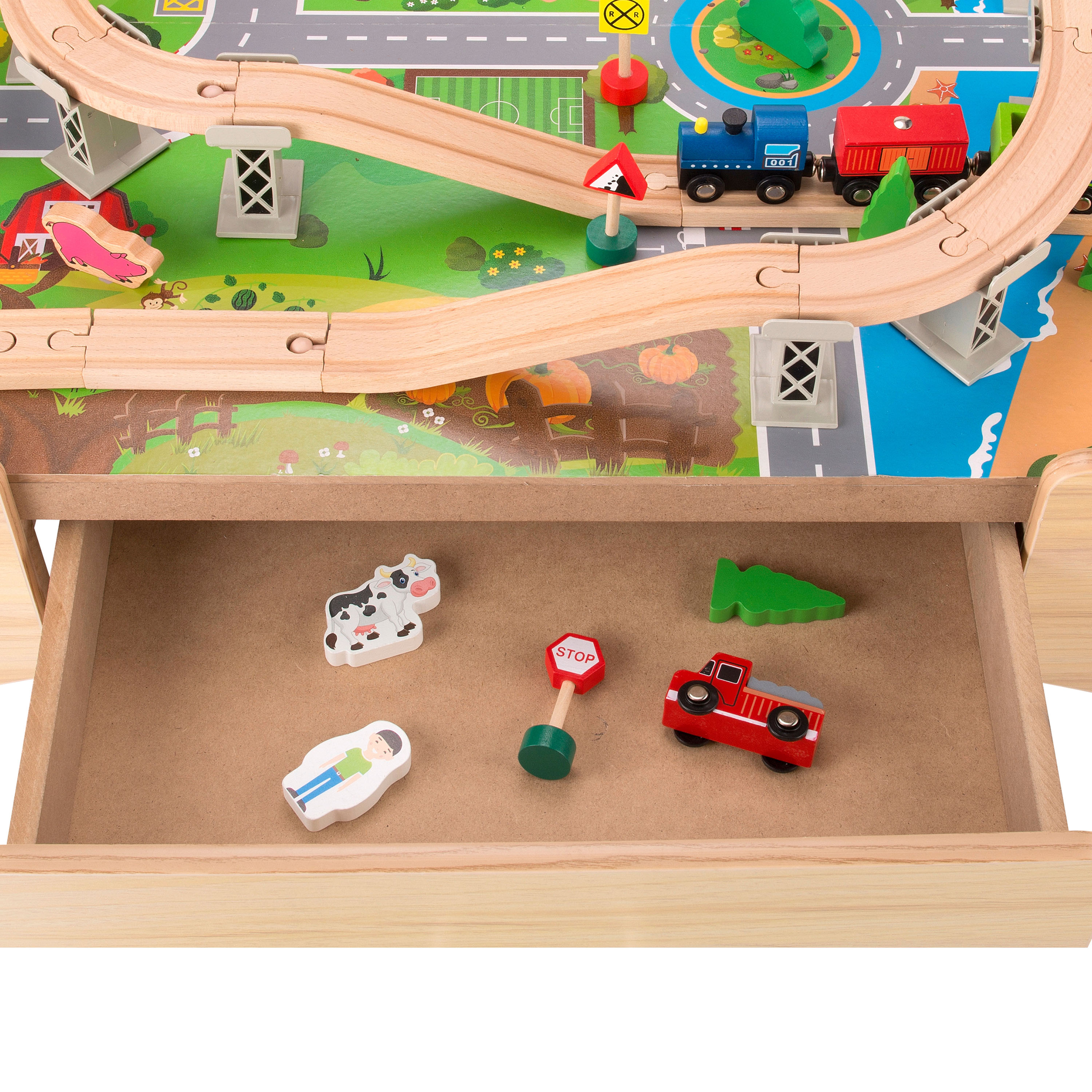 Sunny Tim Wooden Train Activity Table