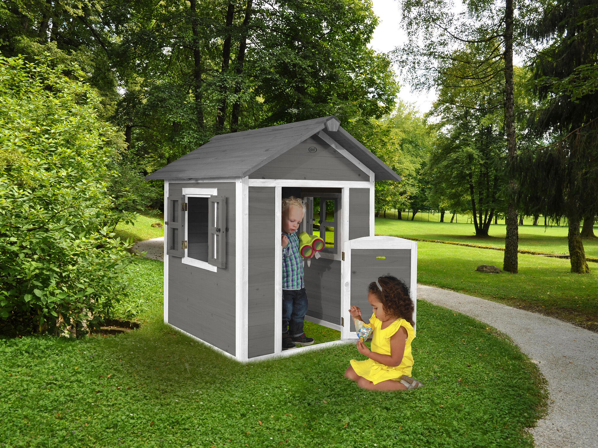 Lodge Playhouse Grey / White