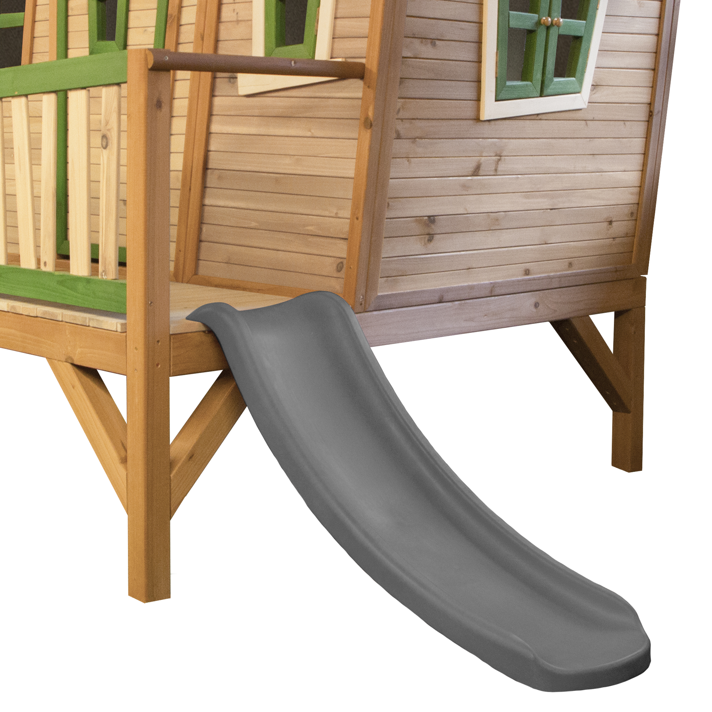 AXI Emma Playhouse Brown/Green - Grey Slide