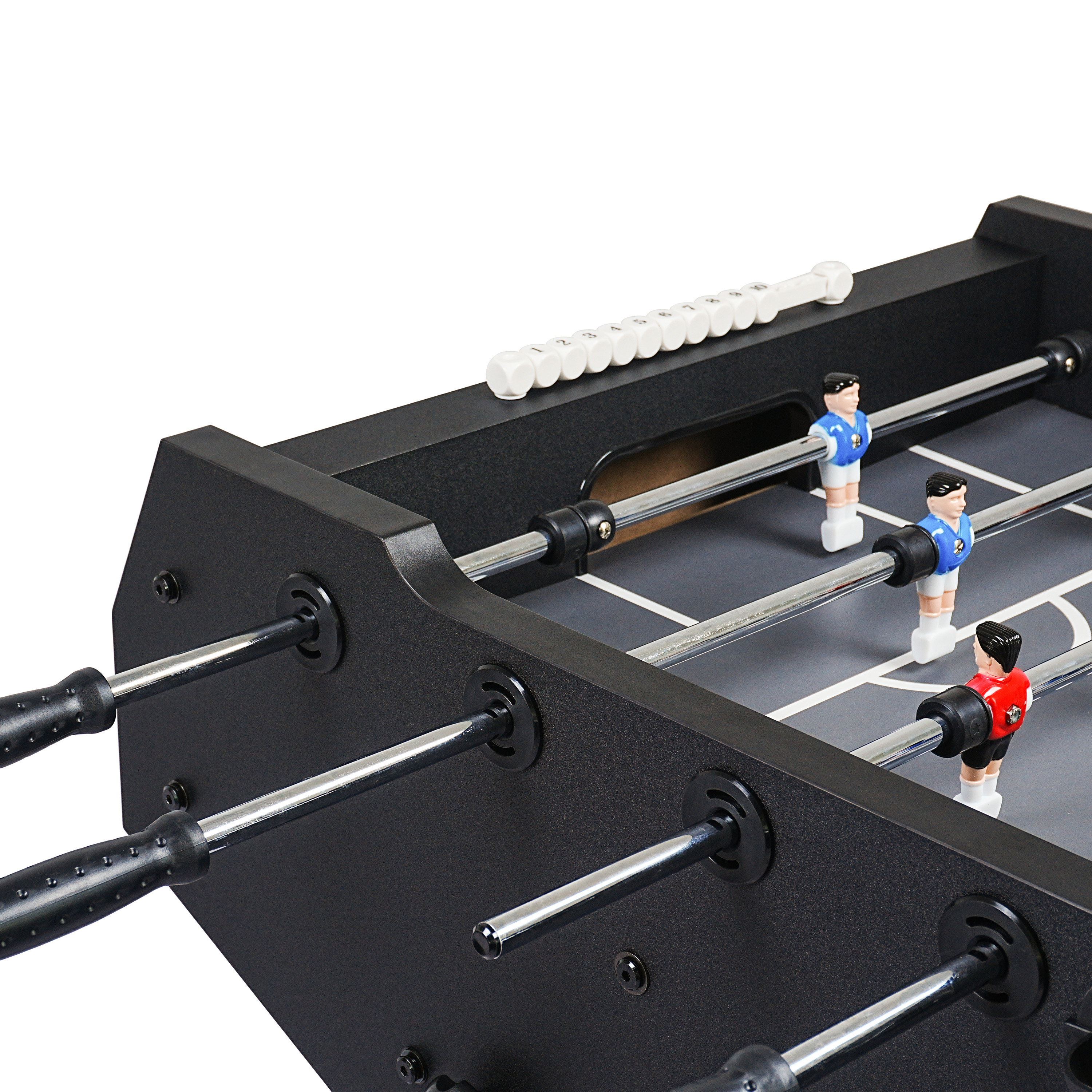 Cougar Powerkick Pro Folding Football Table Black – Grey Playing Field