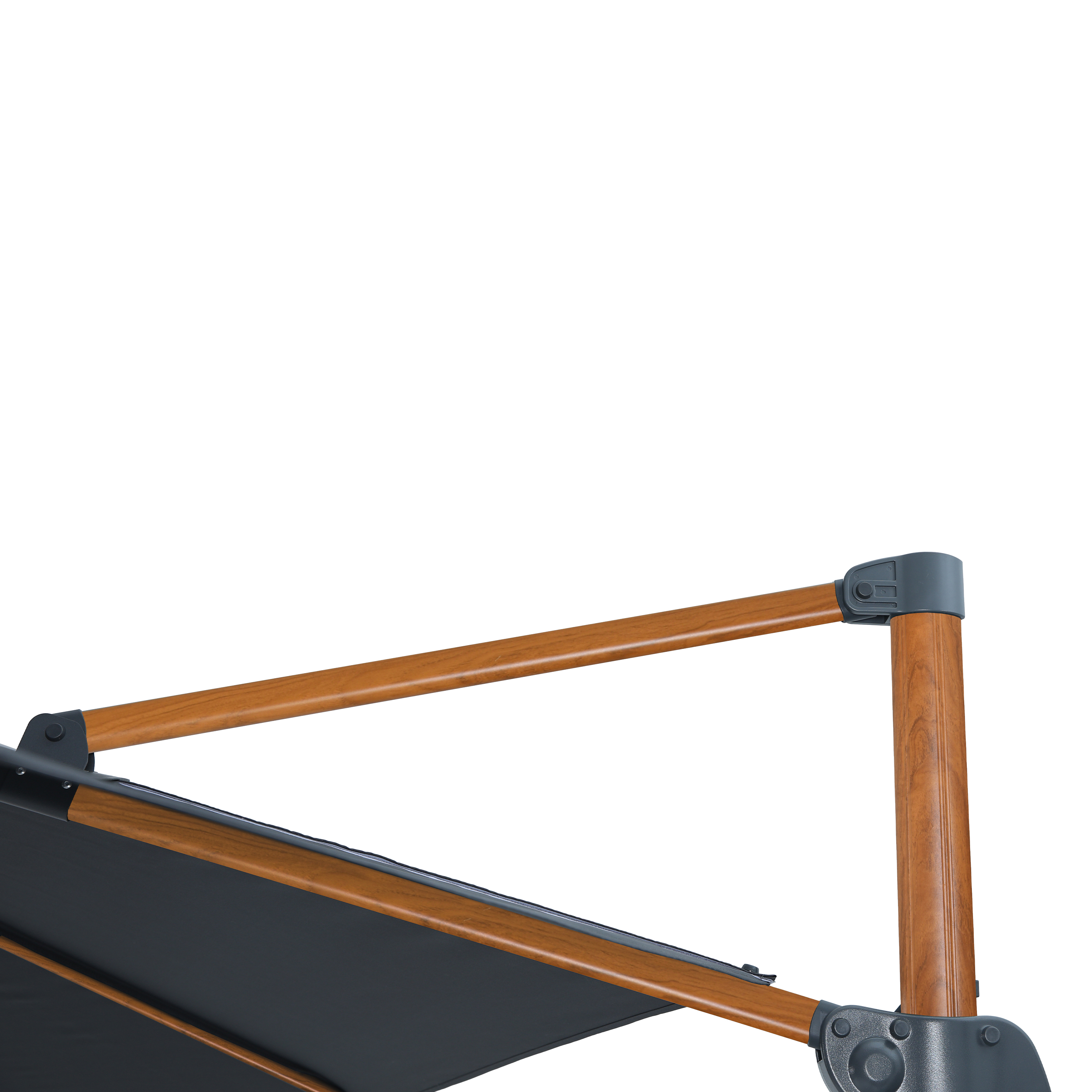 AXI Nima Floating Parasol 300x300 Wood-look/Grey 