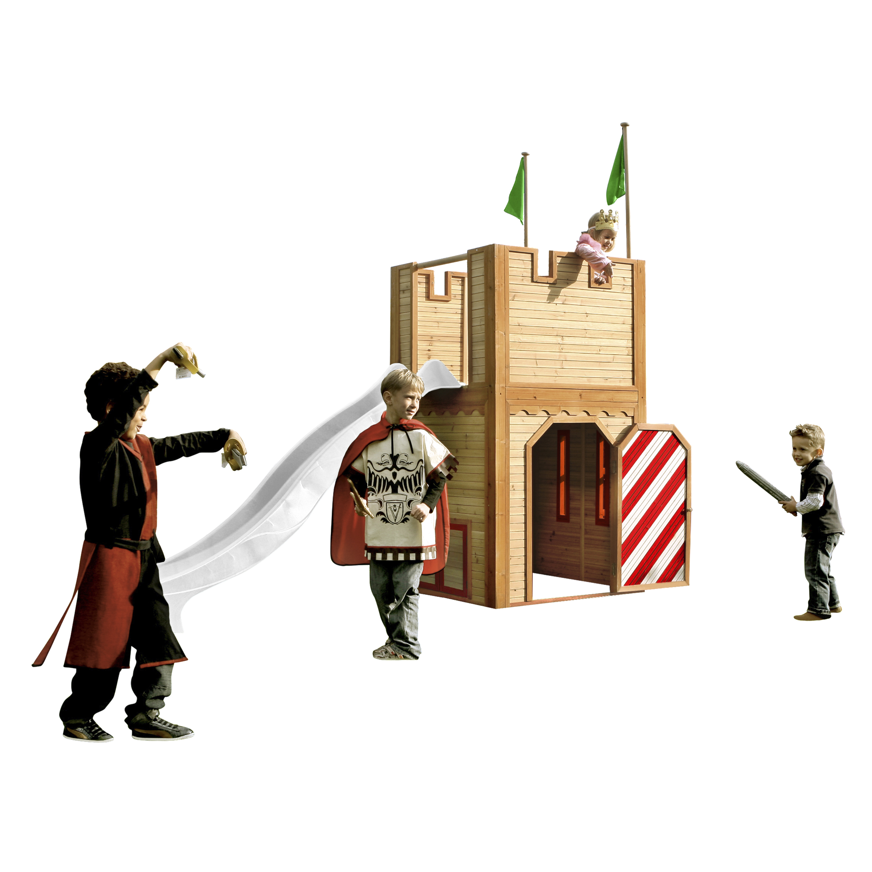 AXI Arthur Playhouse Brown/Red - White Slide