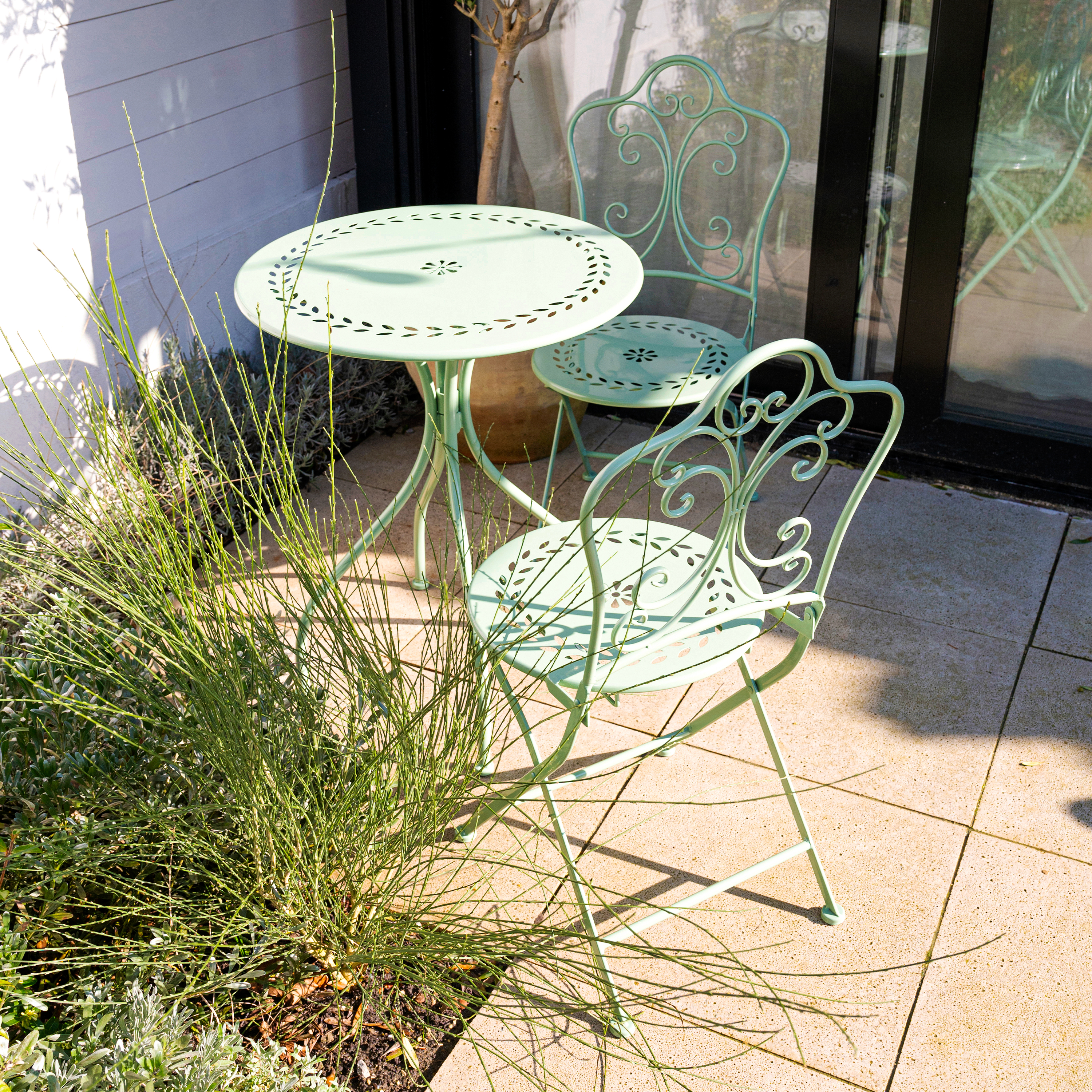 AXI Marilou metalen Bistroset Romantisch Pastelgroen