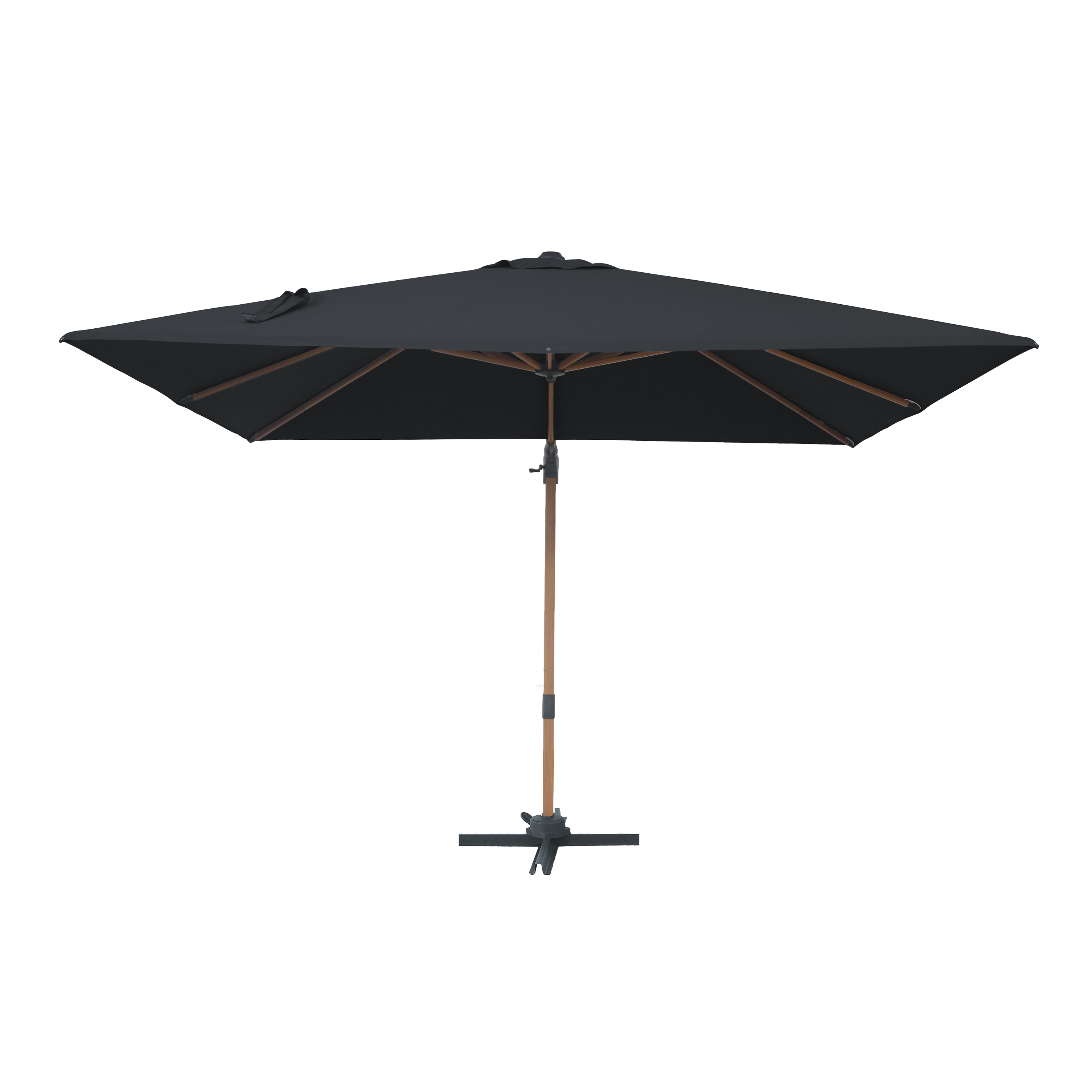 AXI Alina Cantilever Parasol 300x300cm Wood-look/Grey