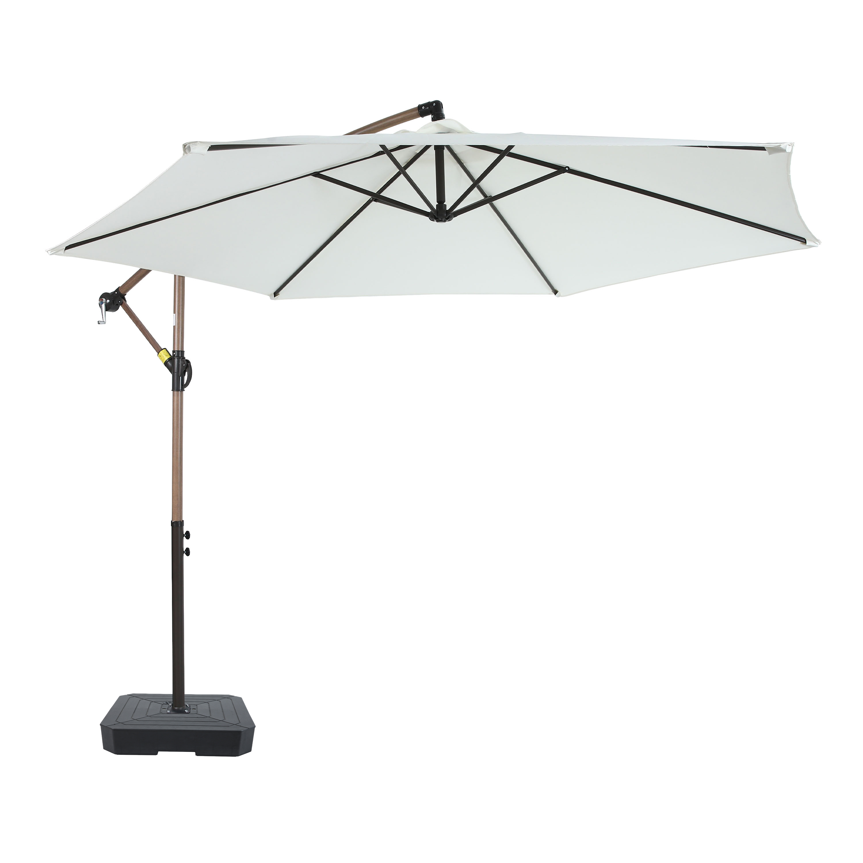 AXI Dion Cantilever Parasol Ø 300cm incl. parasol base Oak-look/Beige