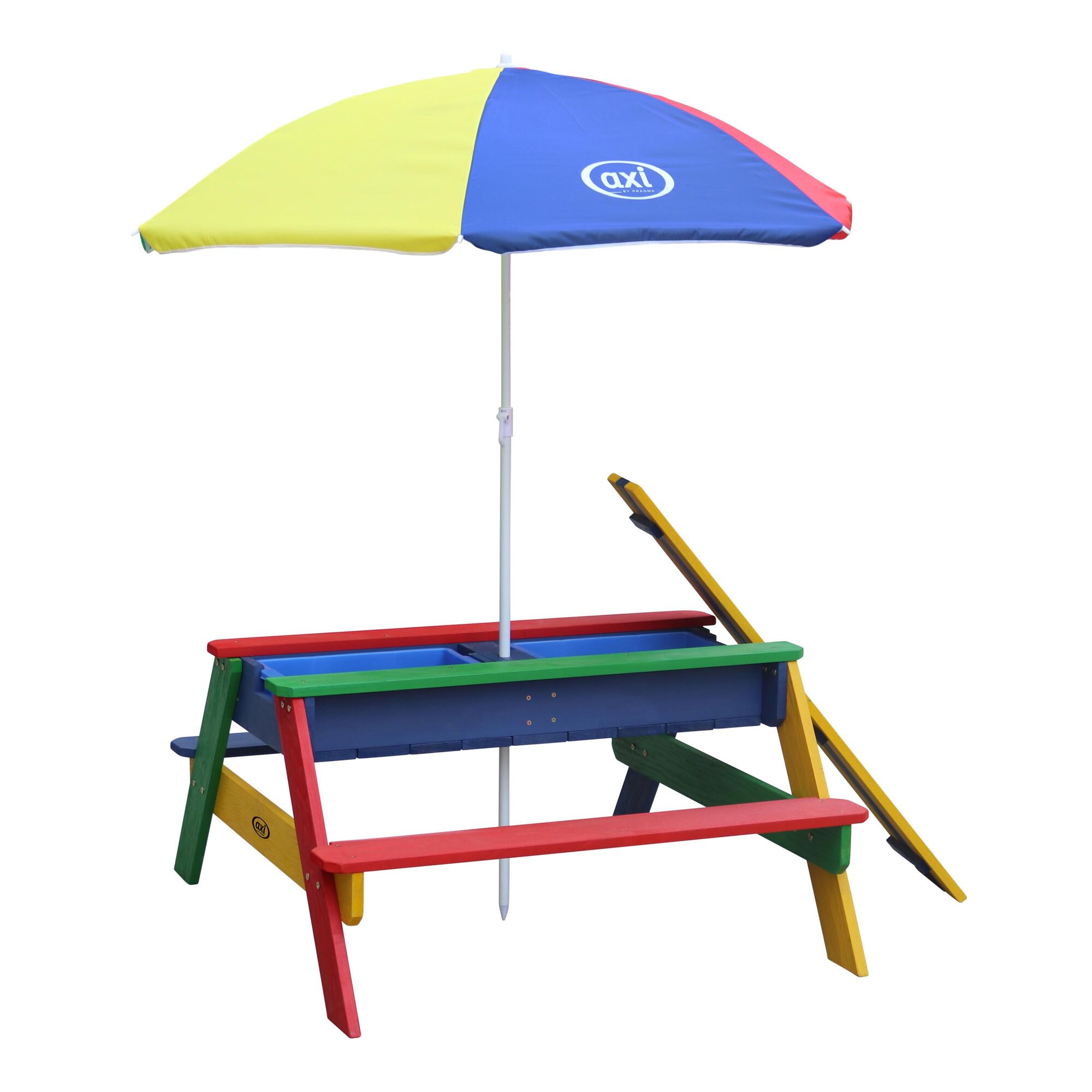 AXI Nick Zand & Water Picknicktafel Regenboog - Parasol Regenboog