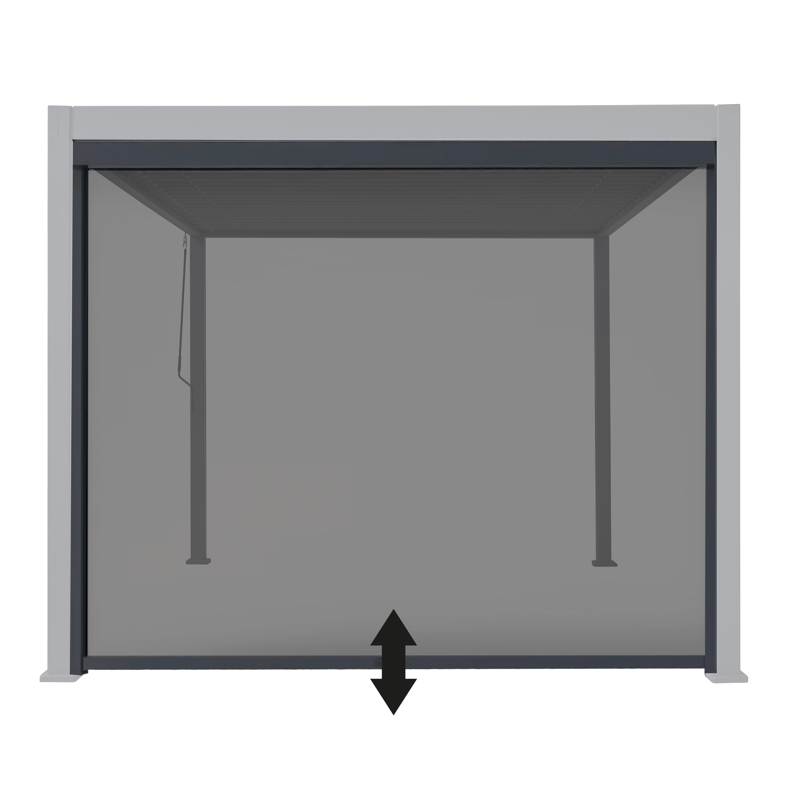 AXI Raya Side Screen 3 m Anthracite/Black