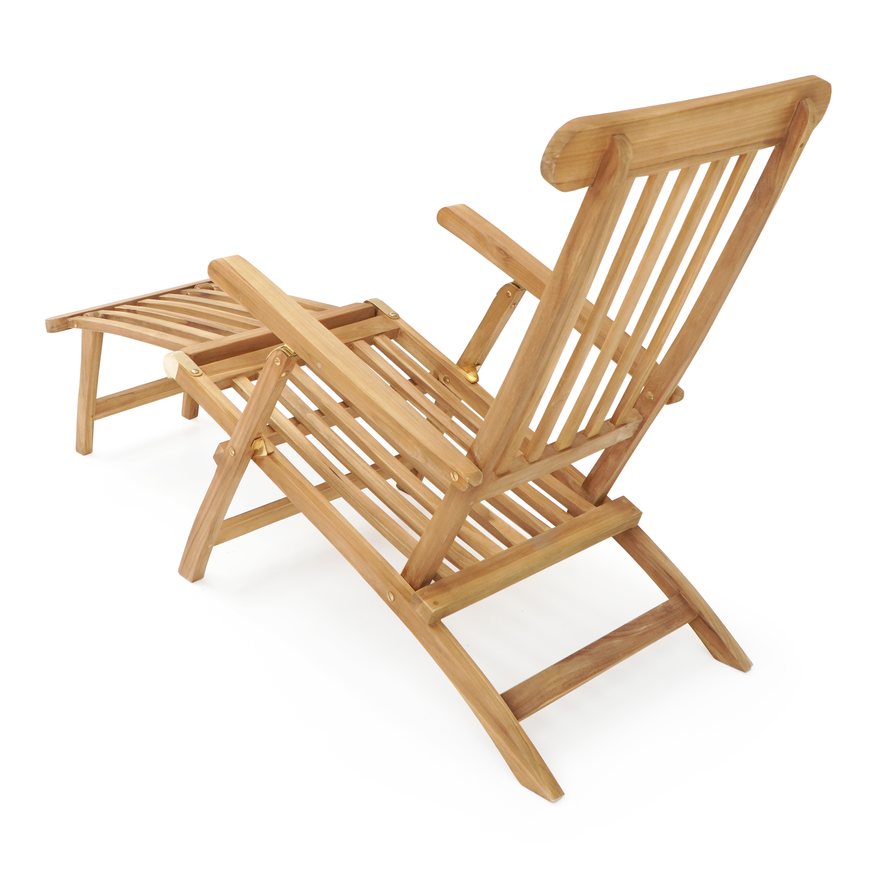 AXI Costa Deckchair Ligstoel Teak met kussen