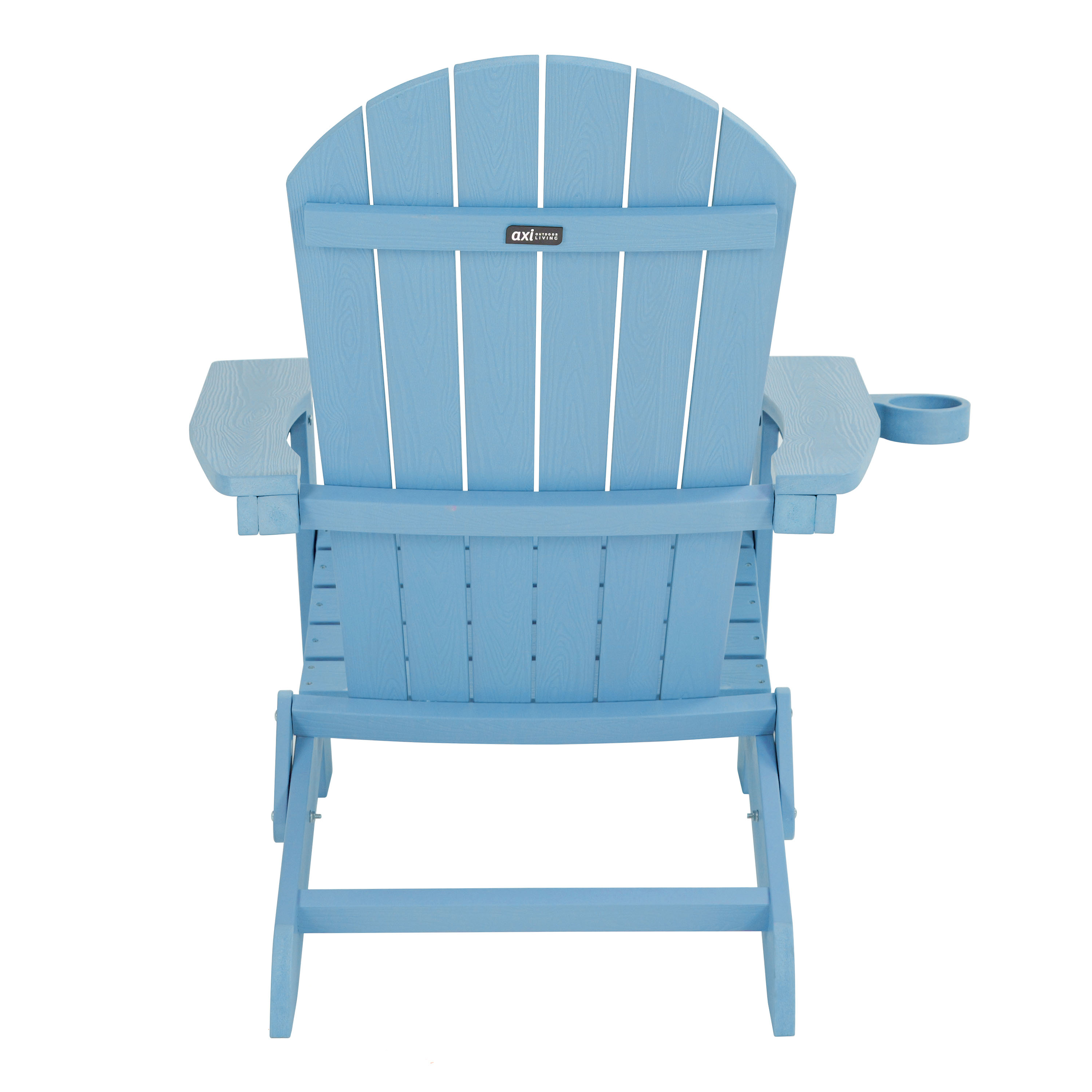 AXI Claire Folding Adirondack Chair Plastic Light Blue