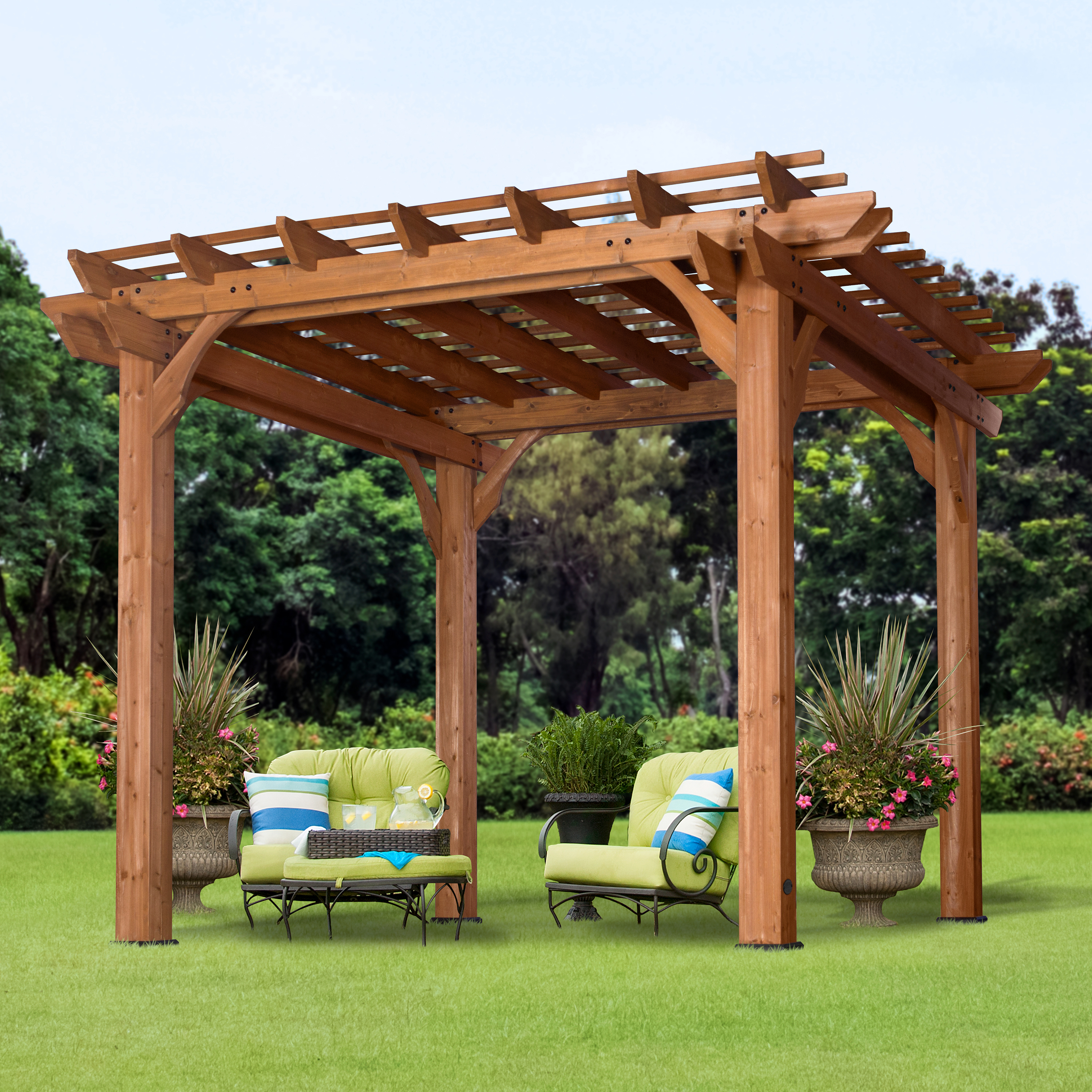 Backyard Discovery Pergola van hout 305 x 305 cm