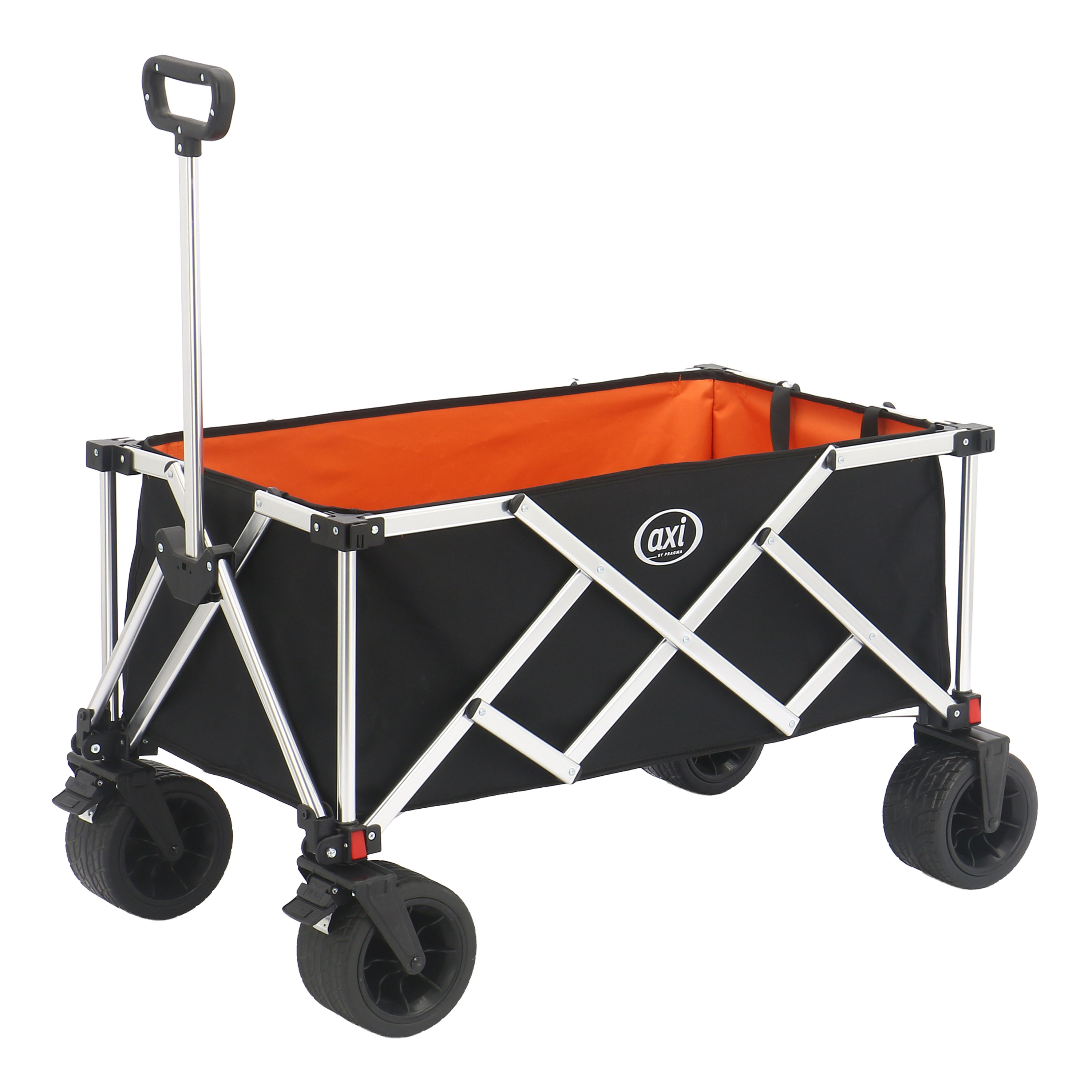 AXI SB151 Foldable Beach Wagon Aluminium - Black/Orange
