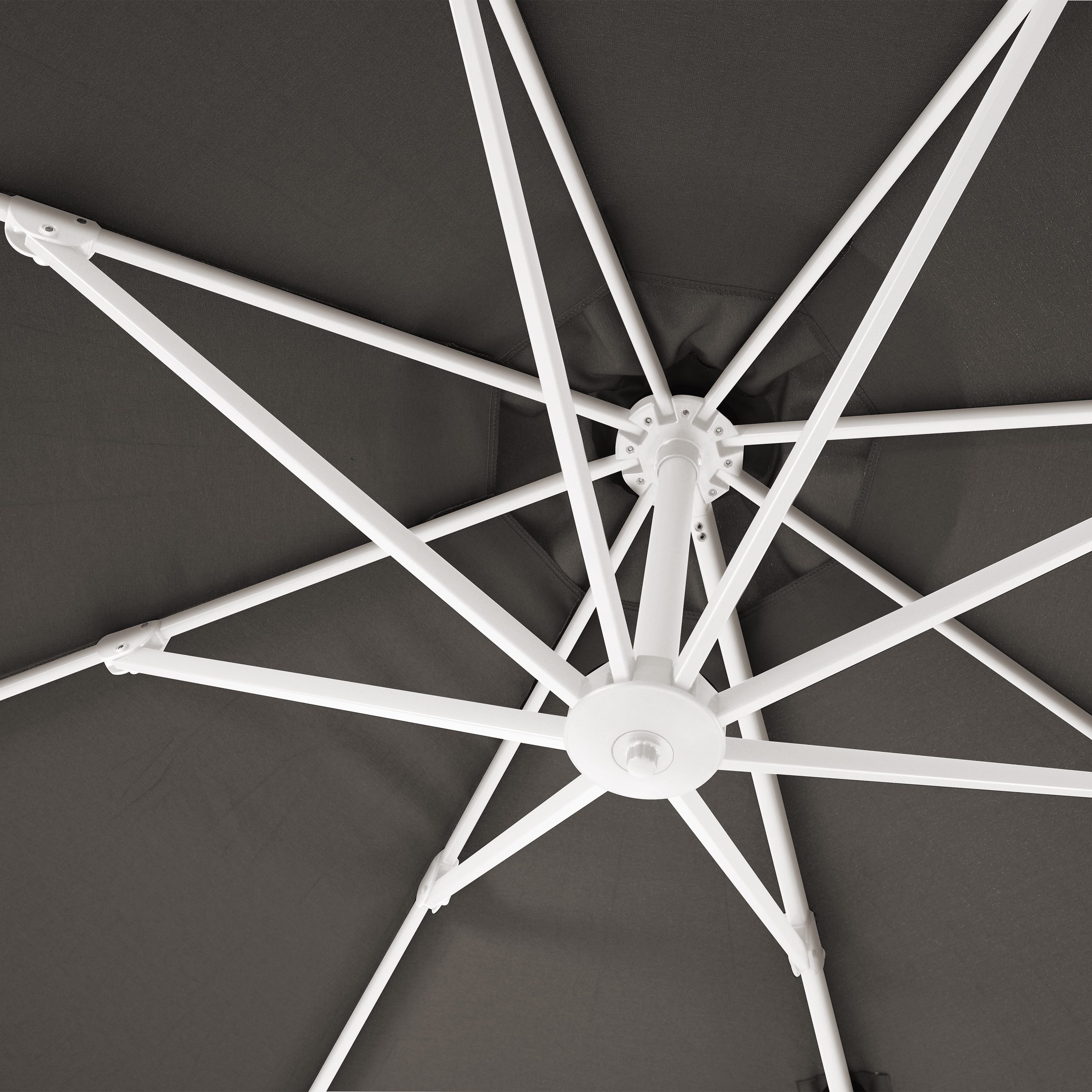 AXI Milad Premium Cantilever Parasol 200x300cm - White/Taupe