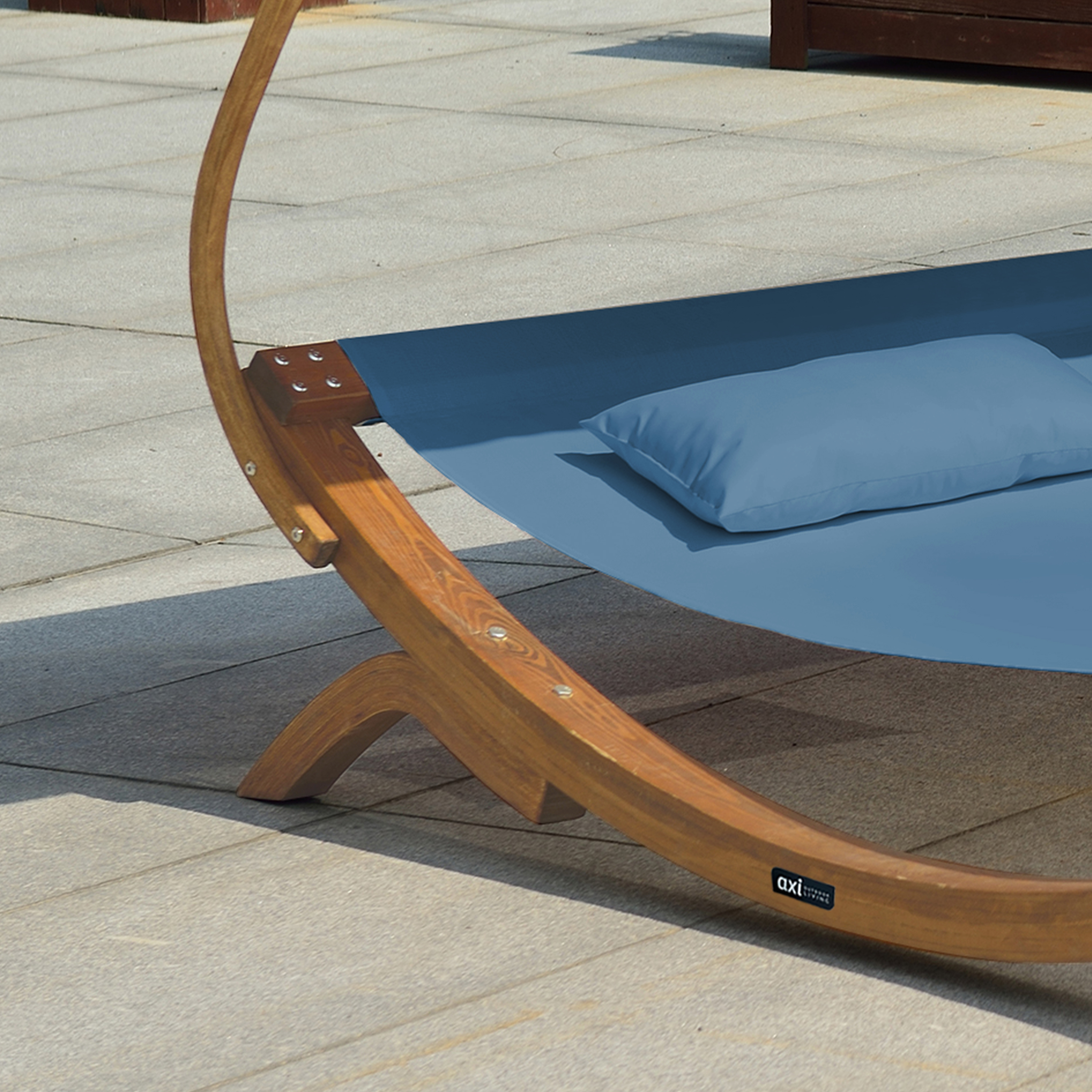 AXI Mallorca Tweepersoons ligbed met zonnescherm Blauw-8720365060908 AXI Mallorca Tweepersoons ligbed met zonnescherm Blauw