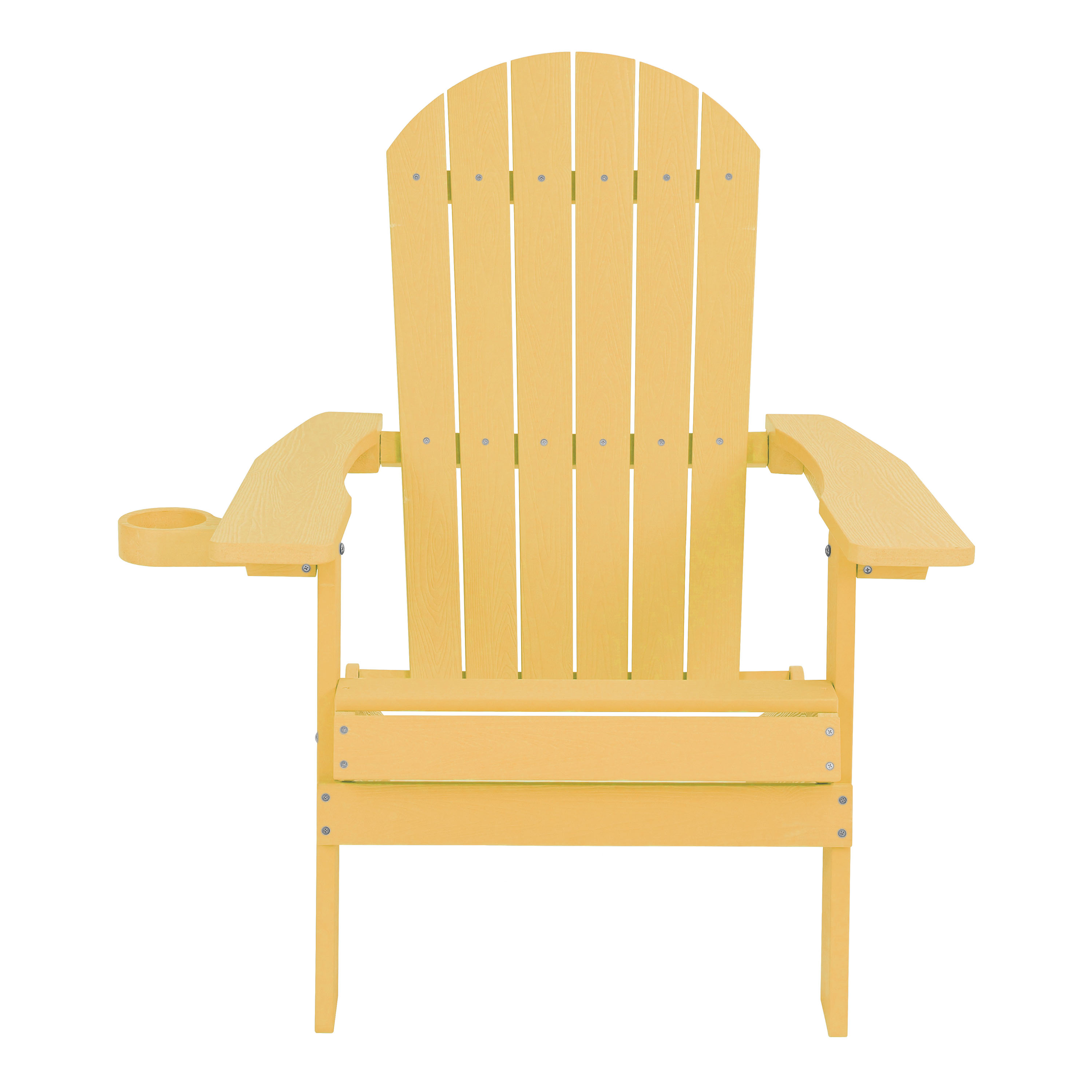 AXI Claire Folding Adirondack Chair Plastic Yellow