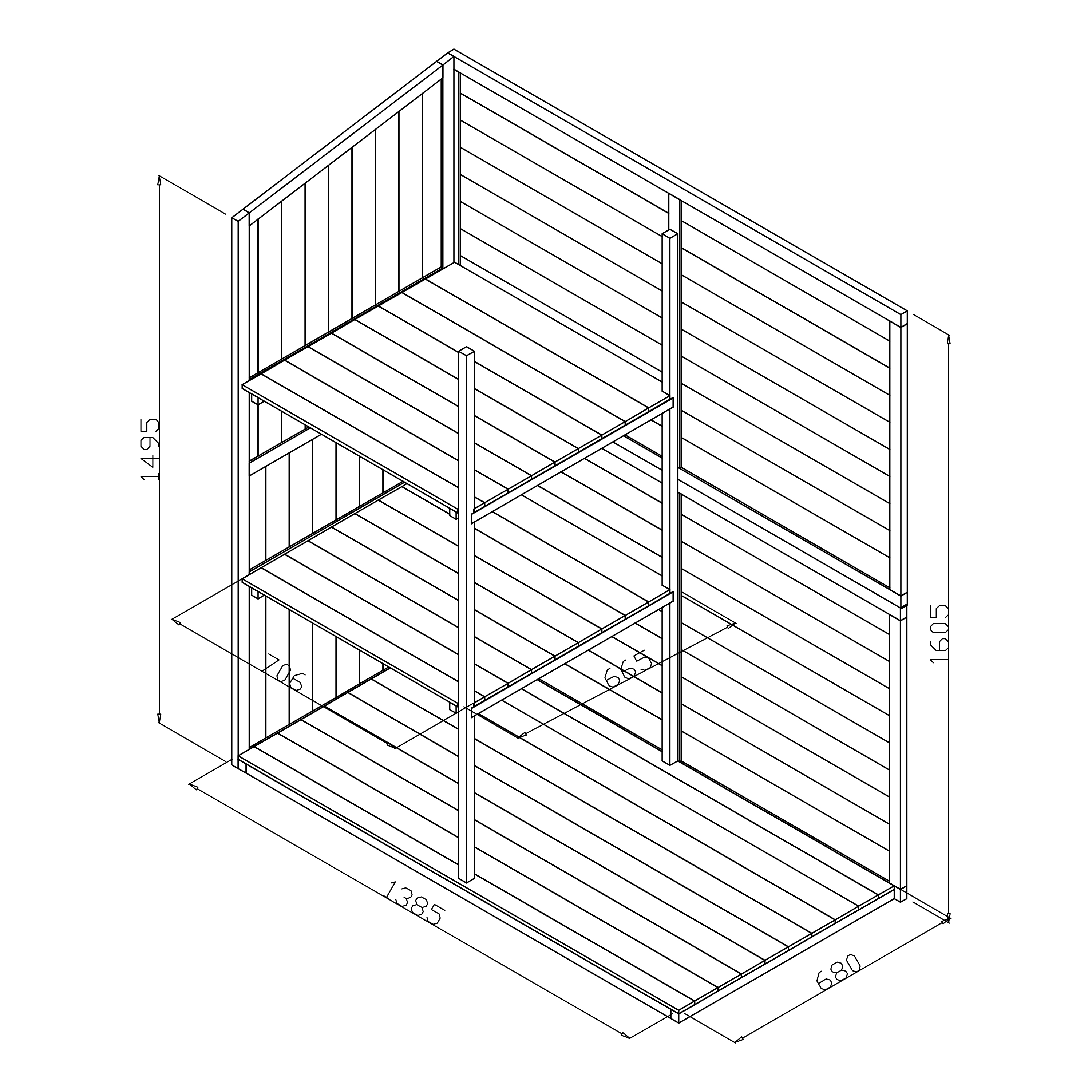AXI Casper Storage Cabinet Brown  
