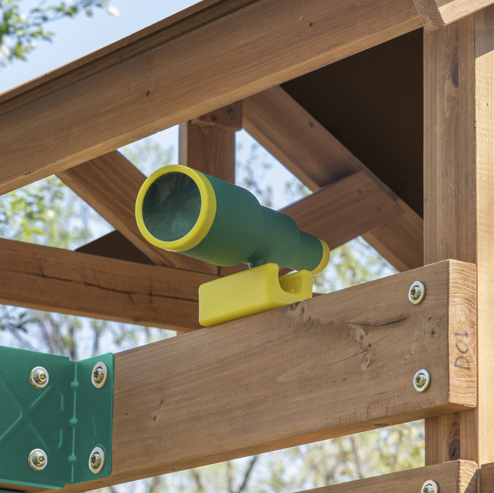 Backyard Discovery Lightning Ridge Speeltoestel met dubbele Schommel en Glijbaan