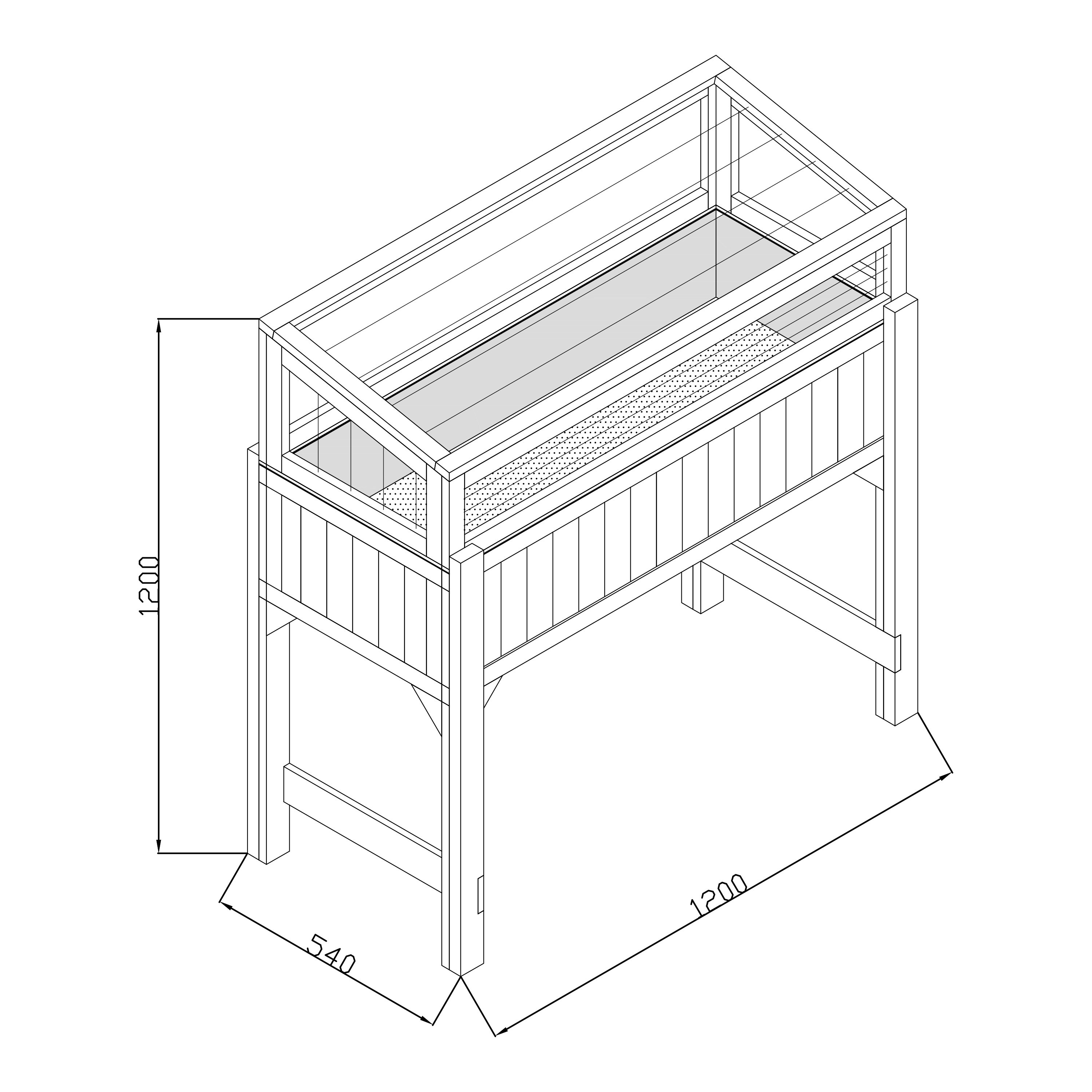 AXI Kweektafel met broeikas en gronddoek Bruin/wit-8717973938187 AXI Kweektafel met broeikas en gronddoek Bruin/wit