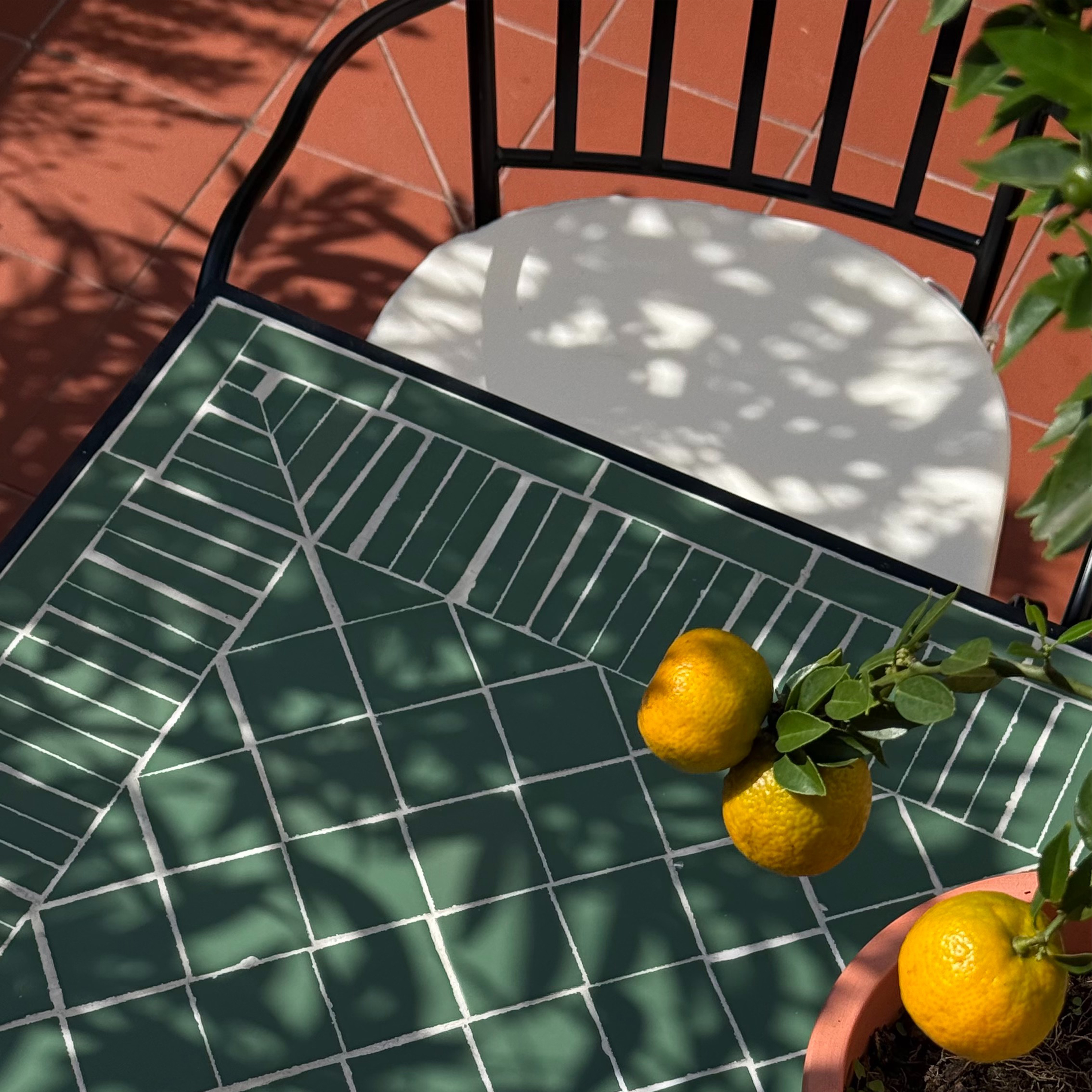 AXI Leonie 5-piece Bistro Set Mosaic - Dark green