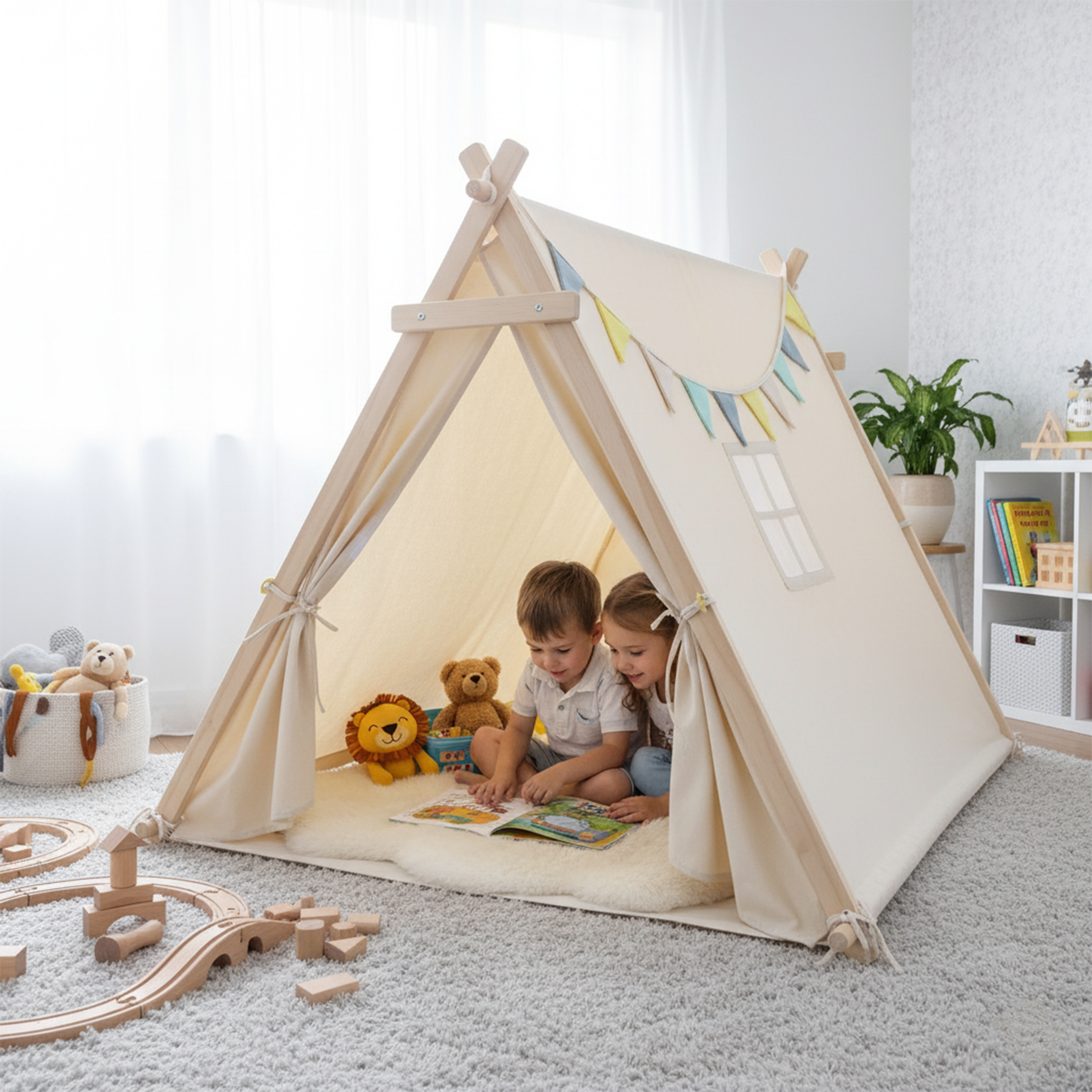 Sunny Sienna Play Tent - Cream