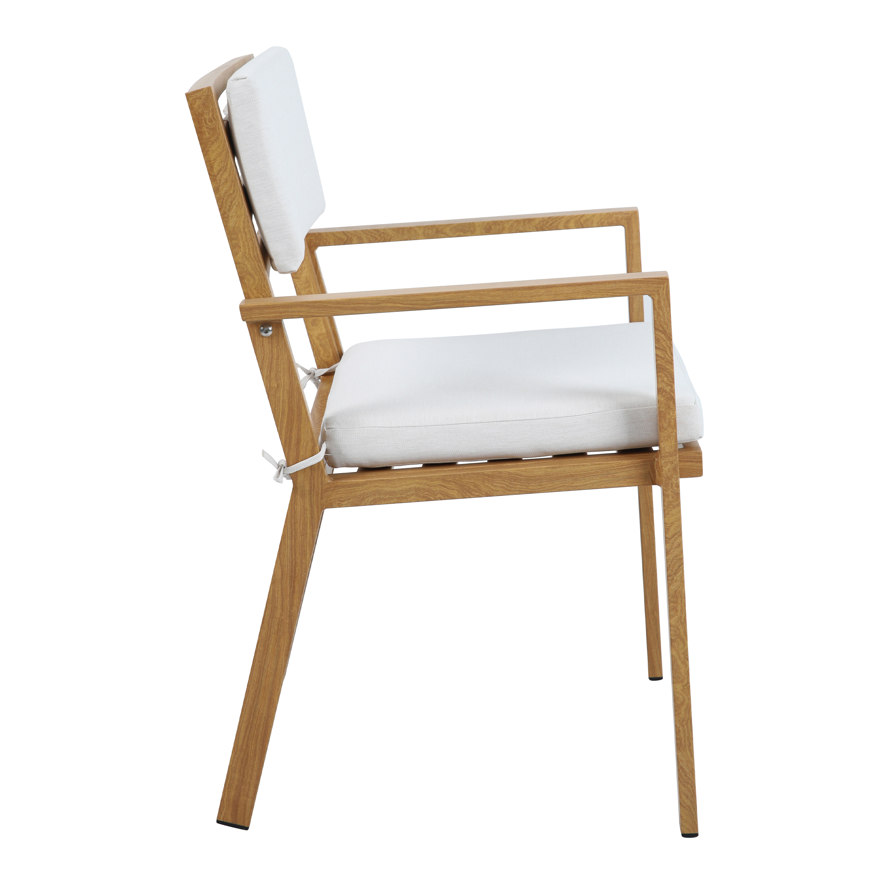 AXI Jada Garden set with 6 Chairs Wood-look/beige