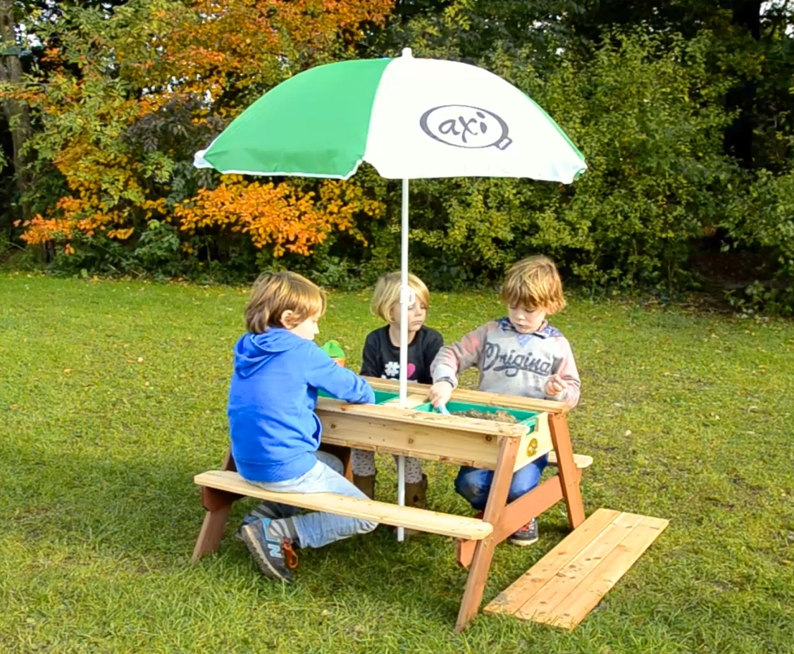 AXI Nick Sand & Vand Picnicbord Regnbue - Parasol Regnbue