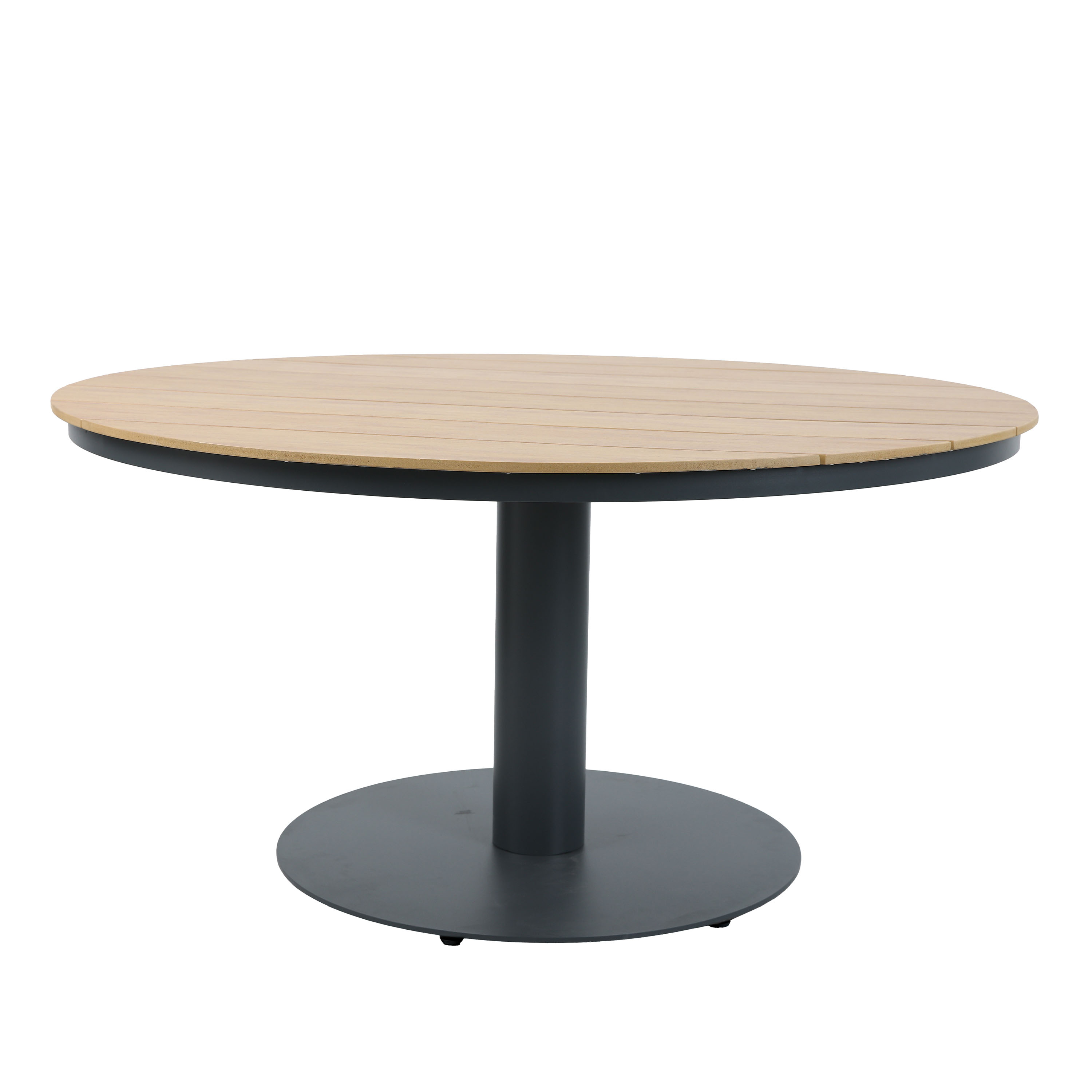 AXI Jay Dining Garden Table Anthracite with Polywood in Wood Effect