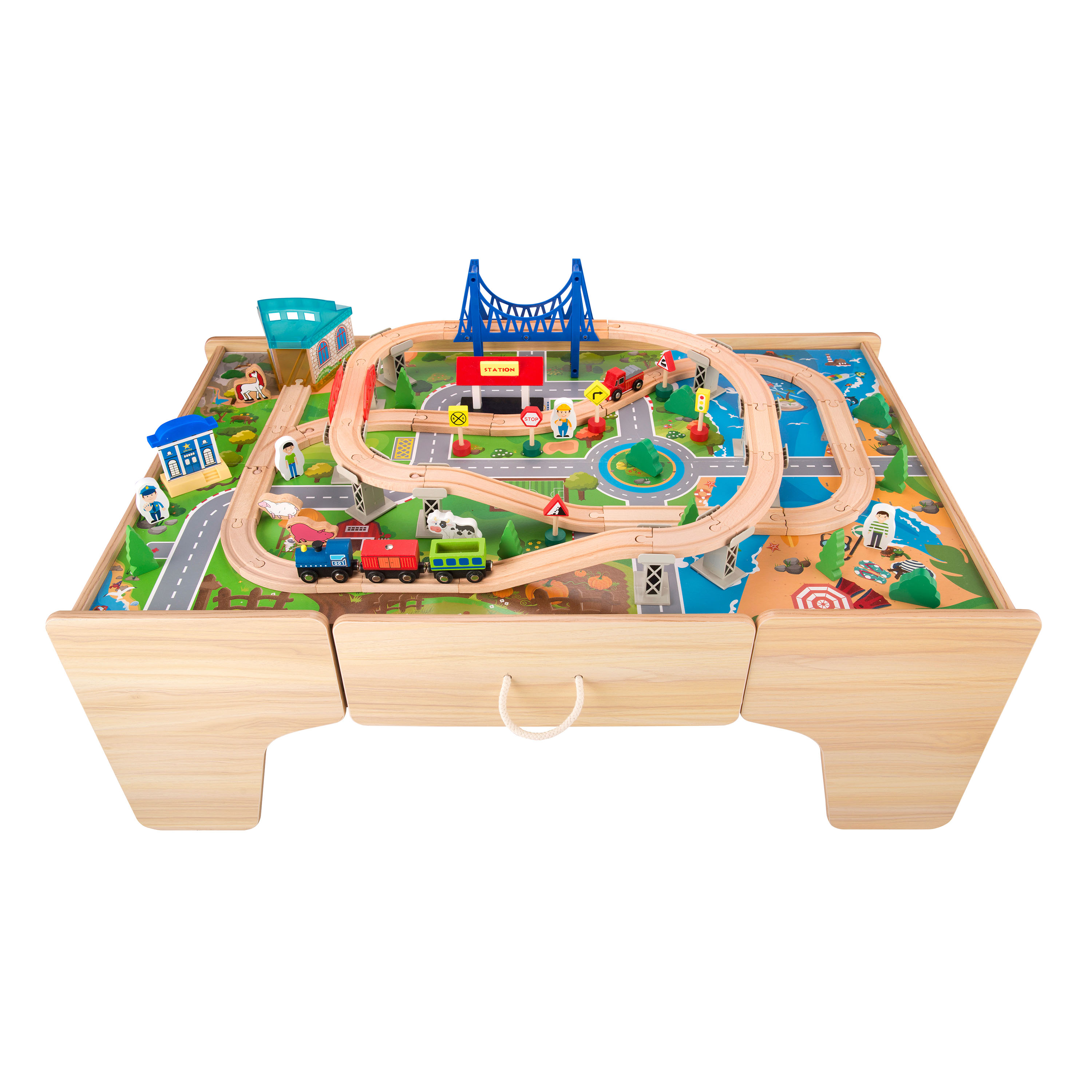 Sunny Tim Wooden Train Activity Table