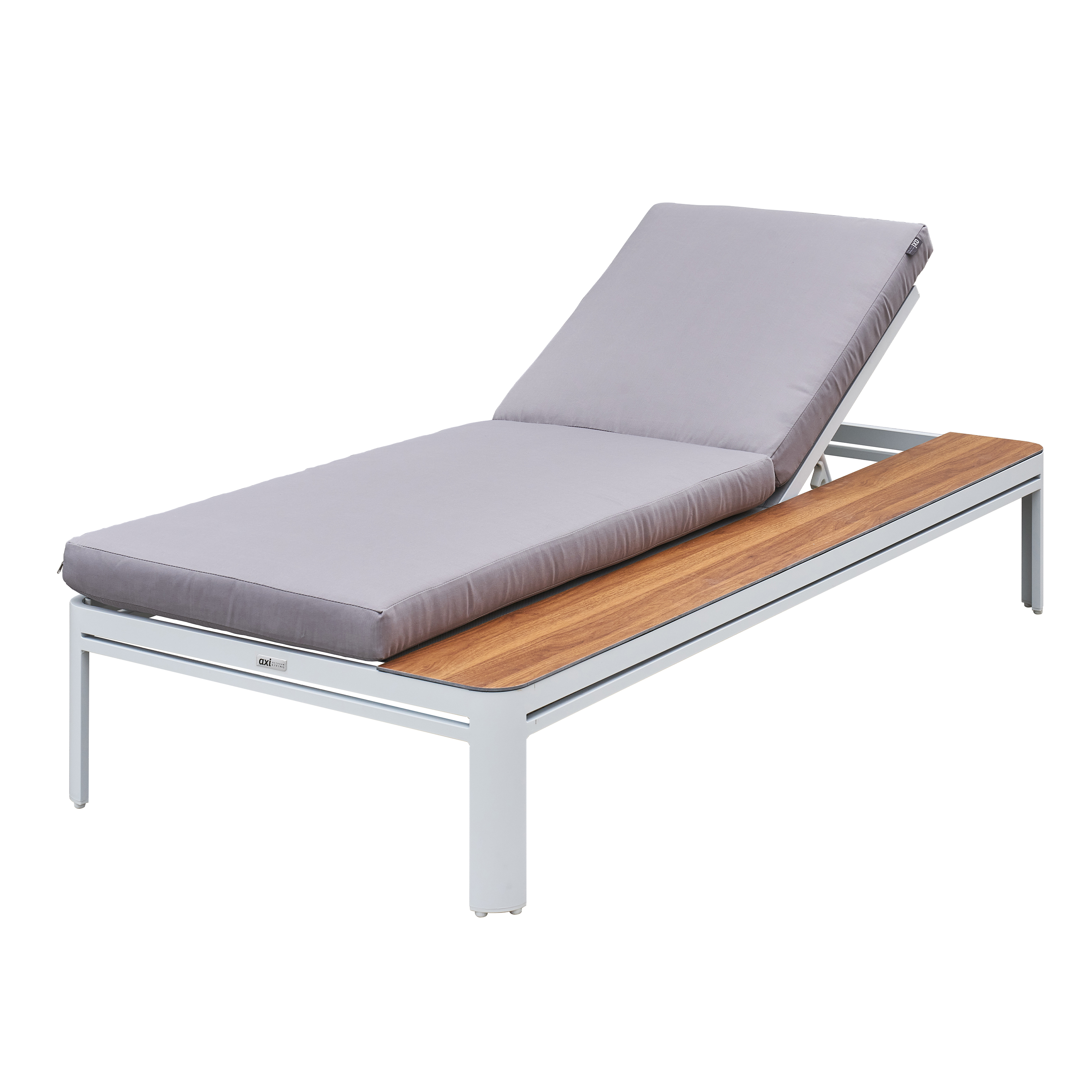 AXI Kira Lounger with table White/grey