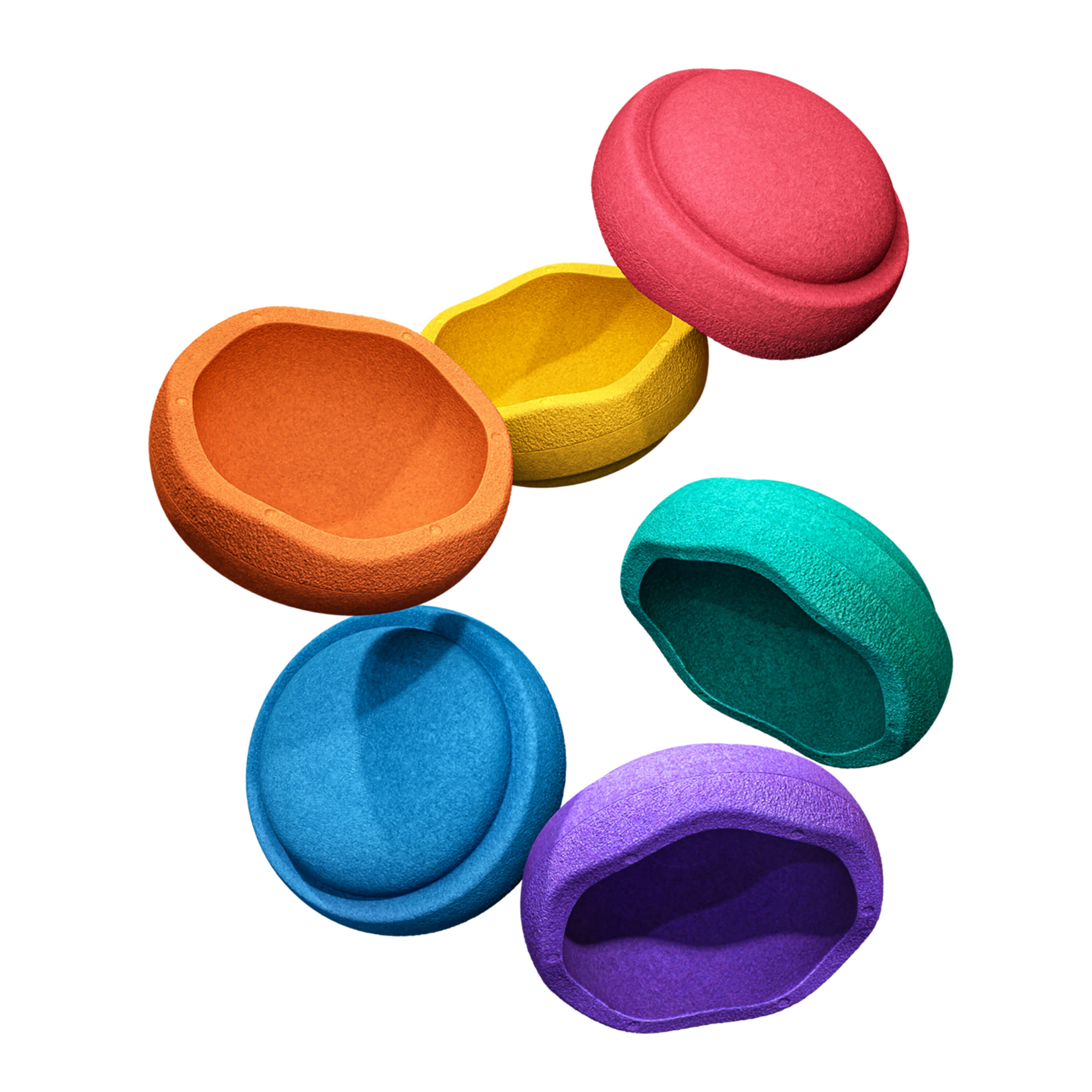Stapelstein Original Rainbow Classic Set van 6