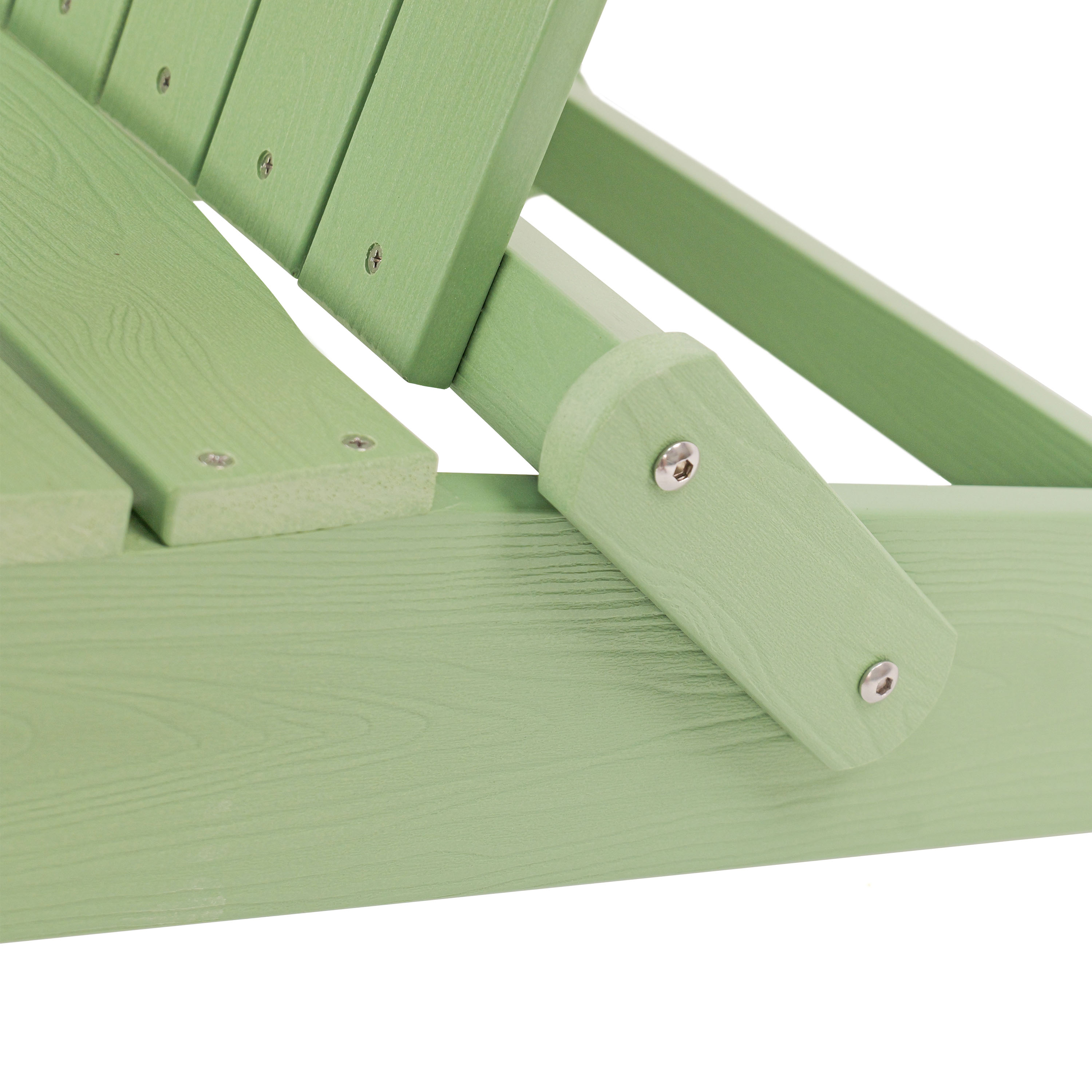 AXI Claire Folding Adirondack Chair Plastic Pastel Green
