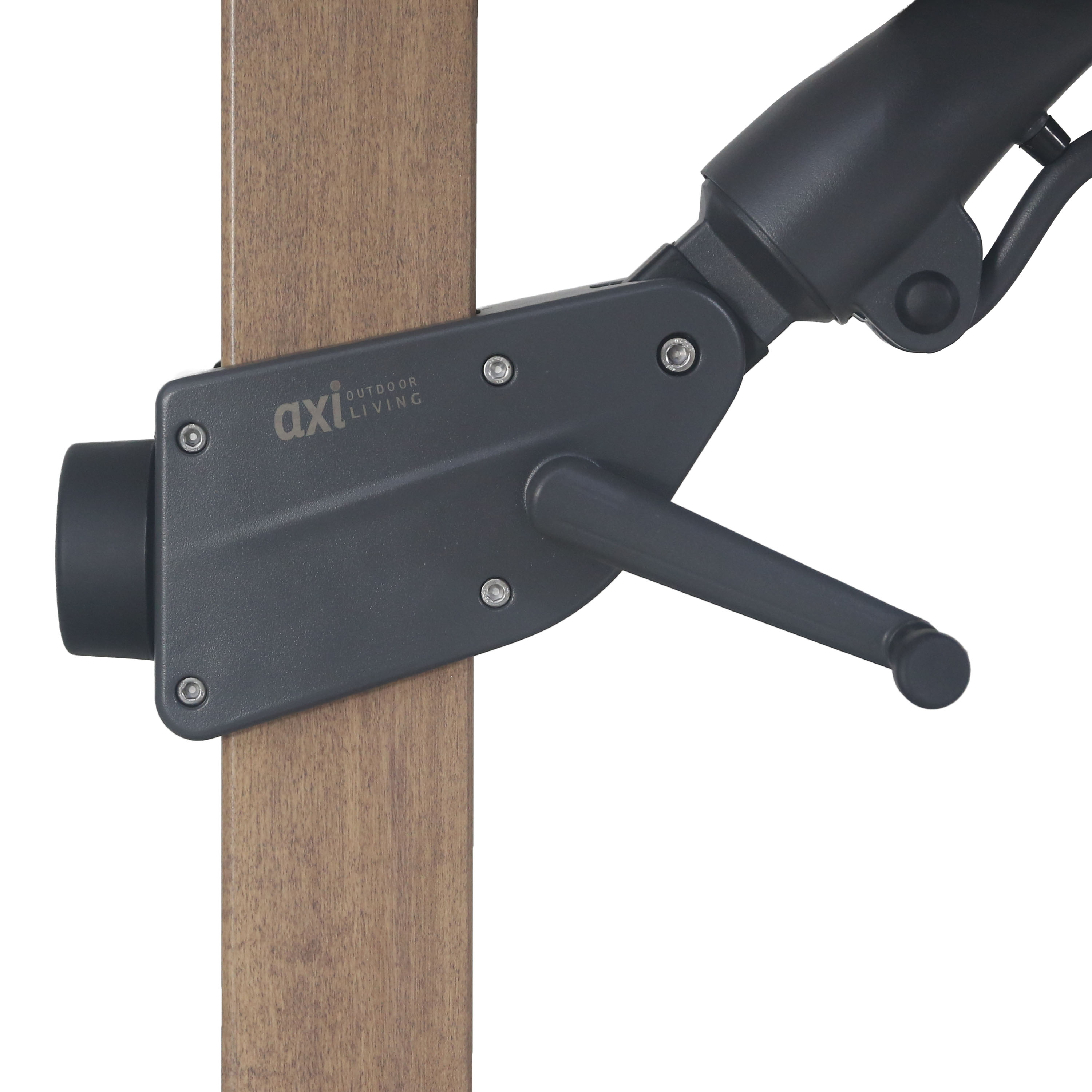 AXI Alina Cantilever Parasol 300x300cm Oak-look /Beige