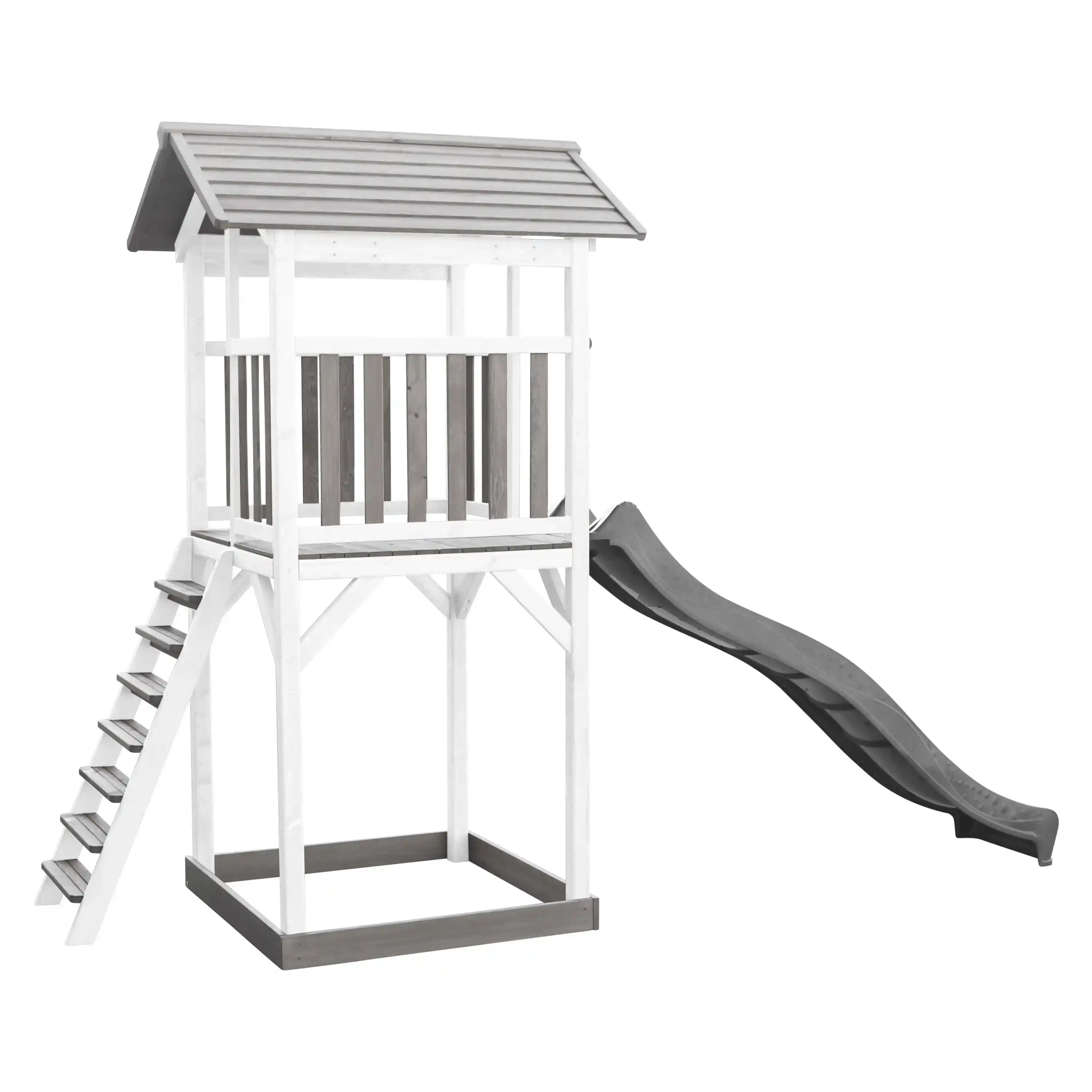 AXI Beach Tower Speeltoren Grijs/wit - Grijze Glijbaan