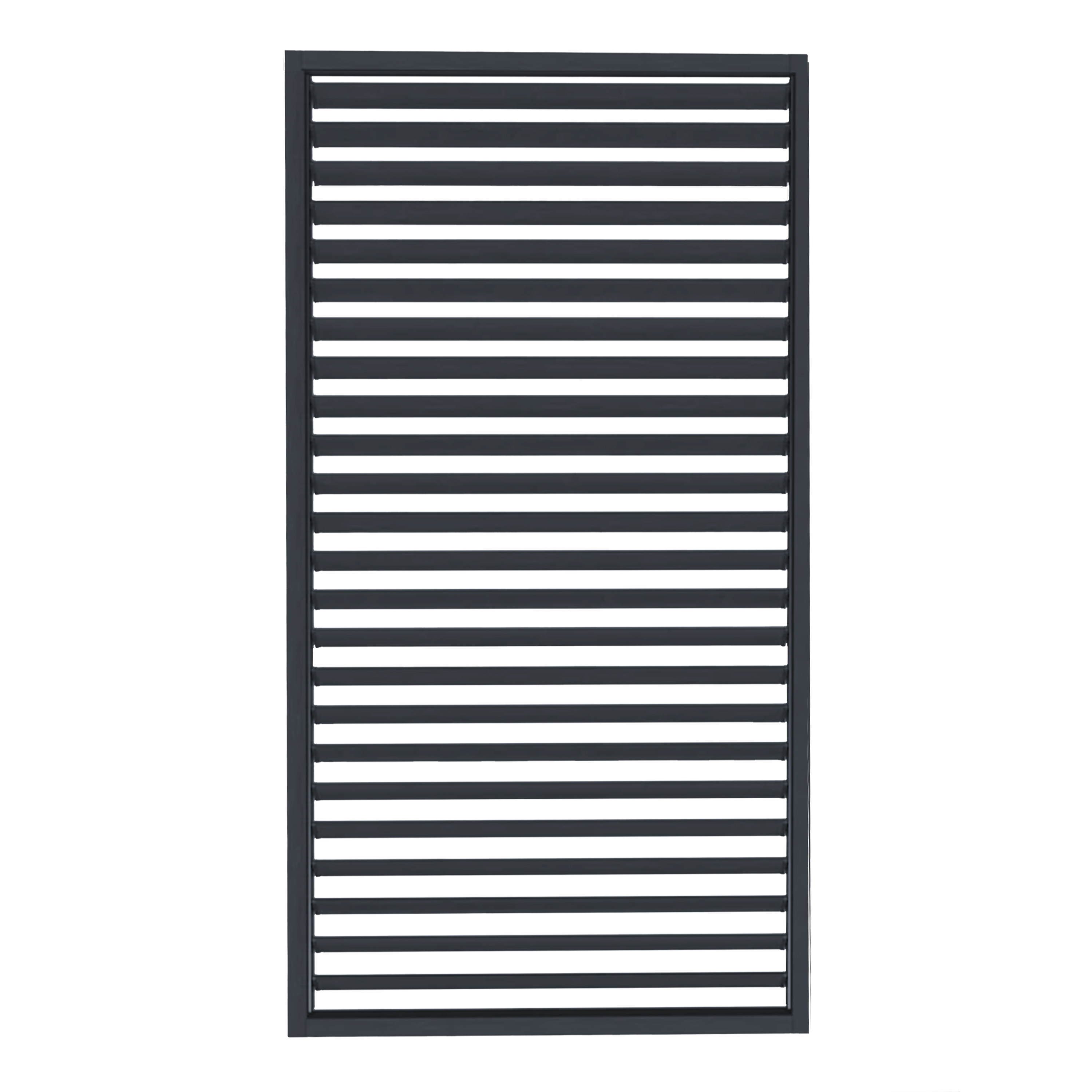 AXI Raya Aluminium Louvered Wall 1 m Anthracite