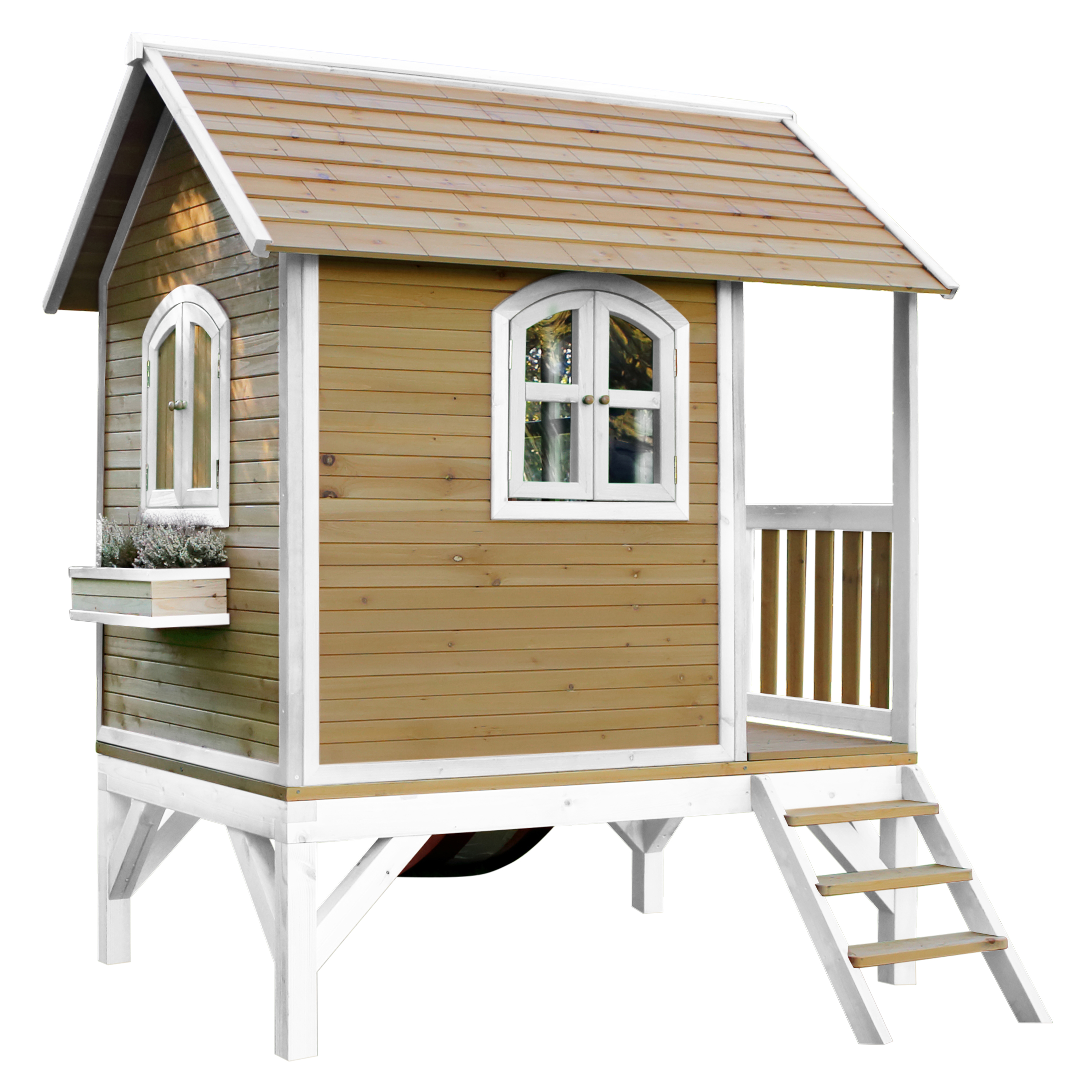 AXI Tom Playhouse Brown/White - Red Slide