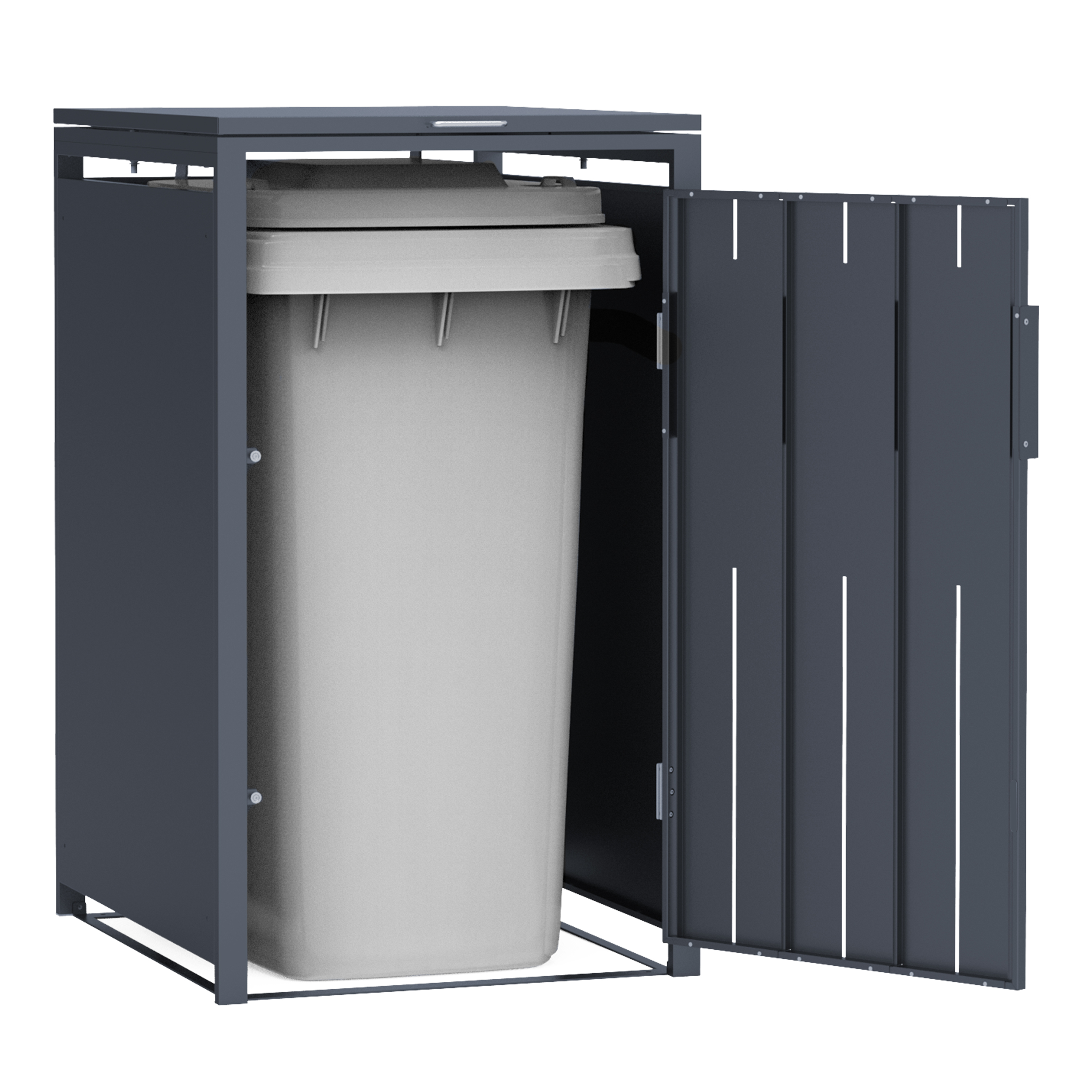 AXI Luke Metal Garbage Bin Shed - 1 Garbage Bin