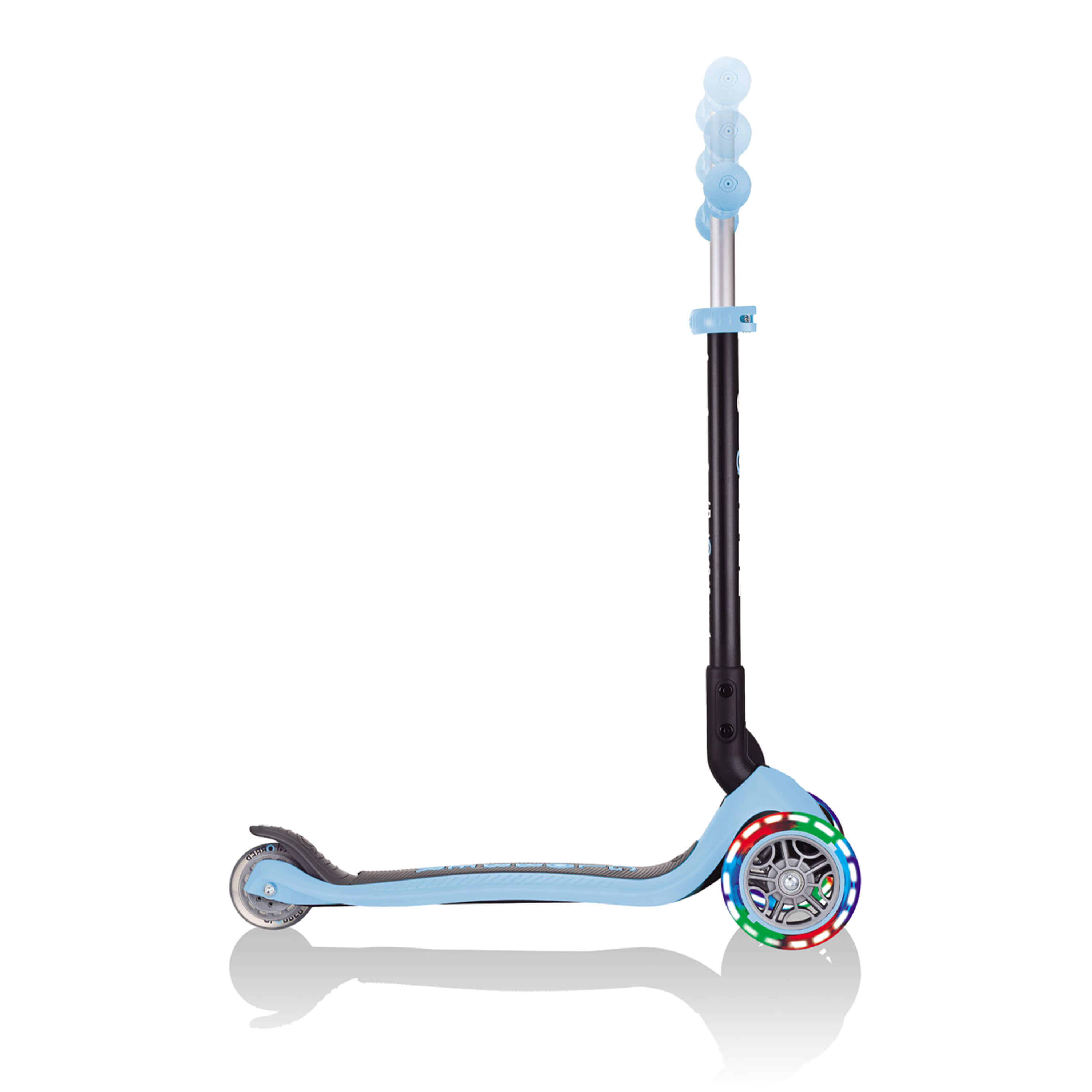 Globber Go Up Foldable Plus Lights 3-in-1 Step Pastel Blauw