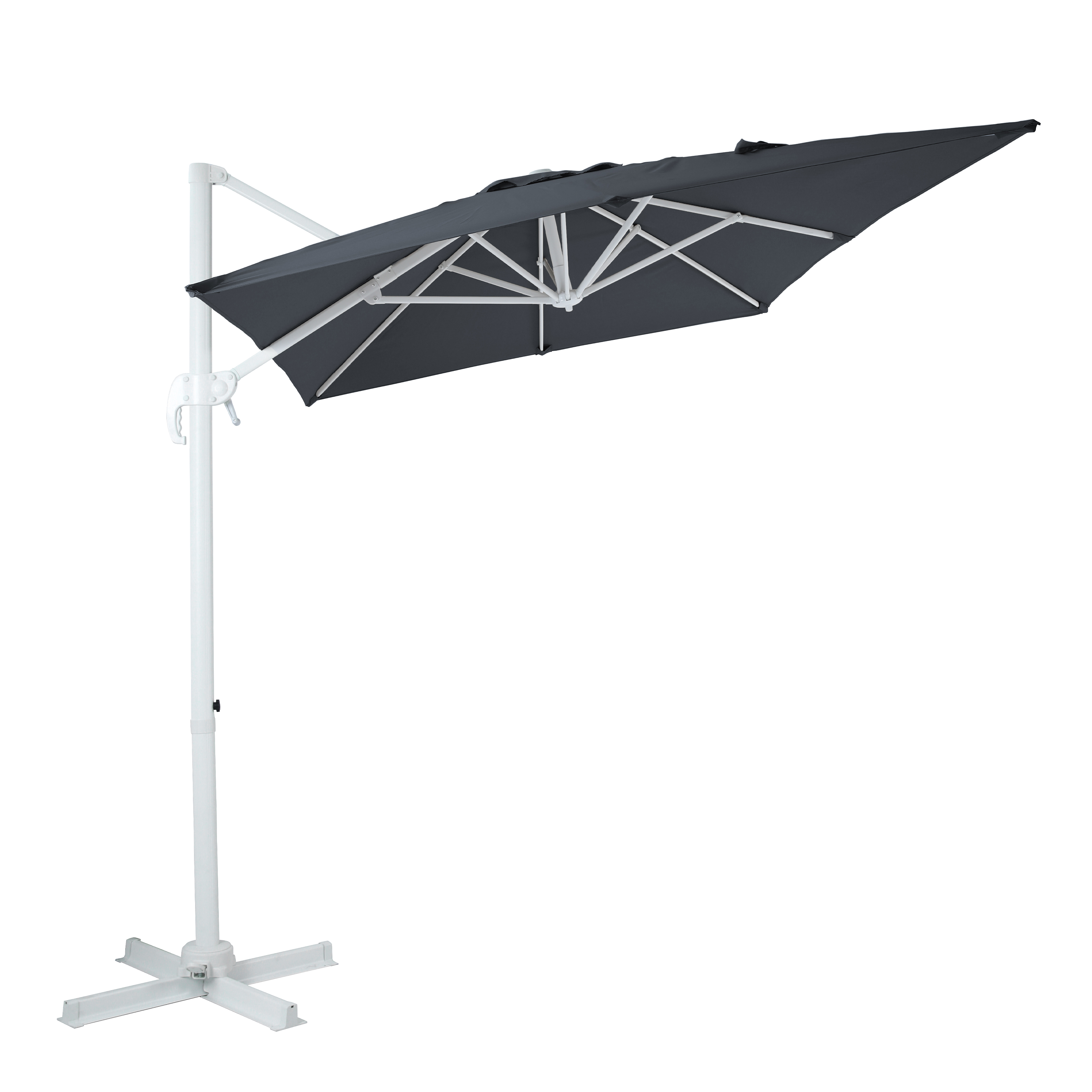 AXI Coco Cantilever Parasol 200x300cm - White/Grey