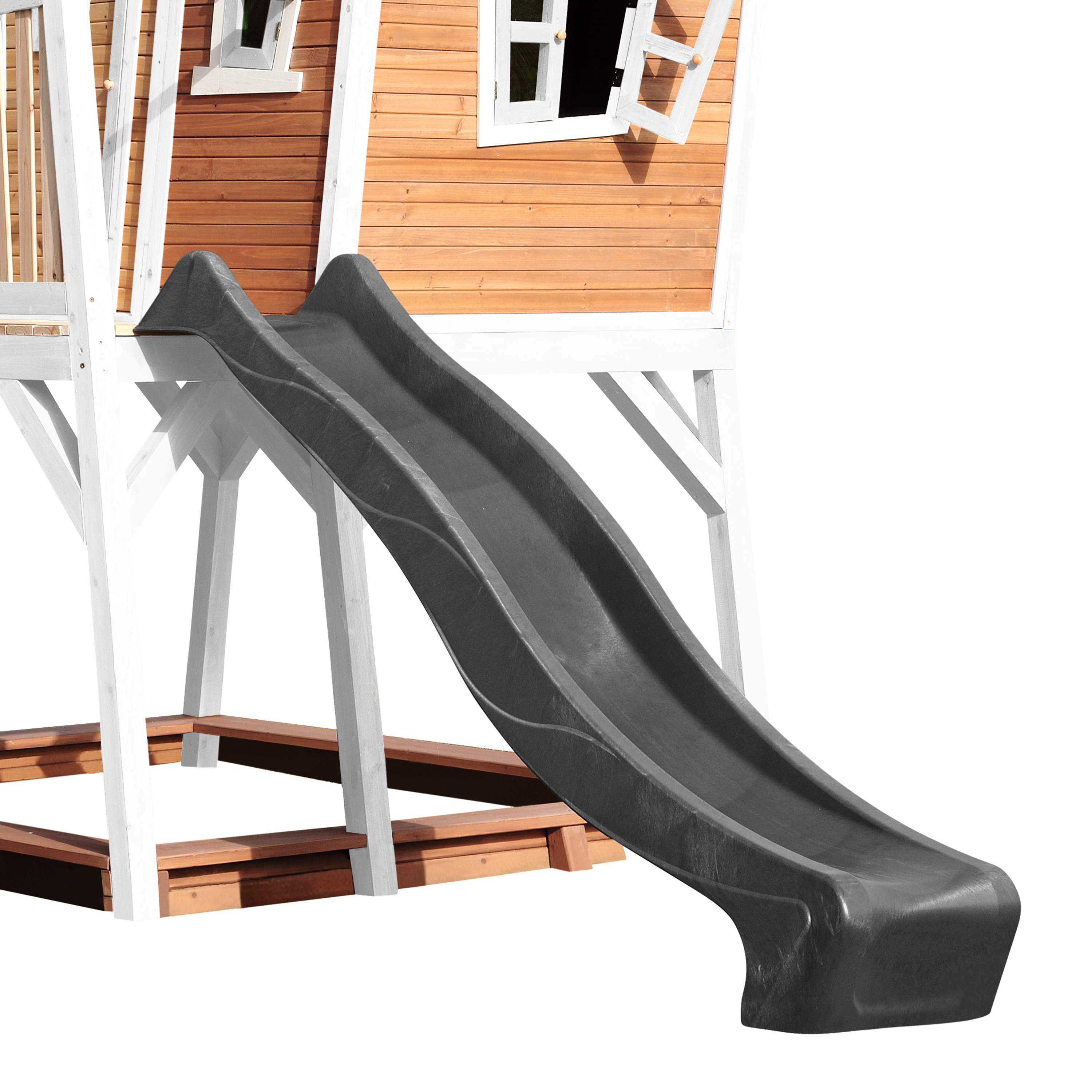 AXI Max Playhouse Brown/White - Grey Slide
