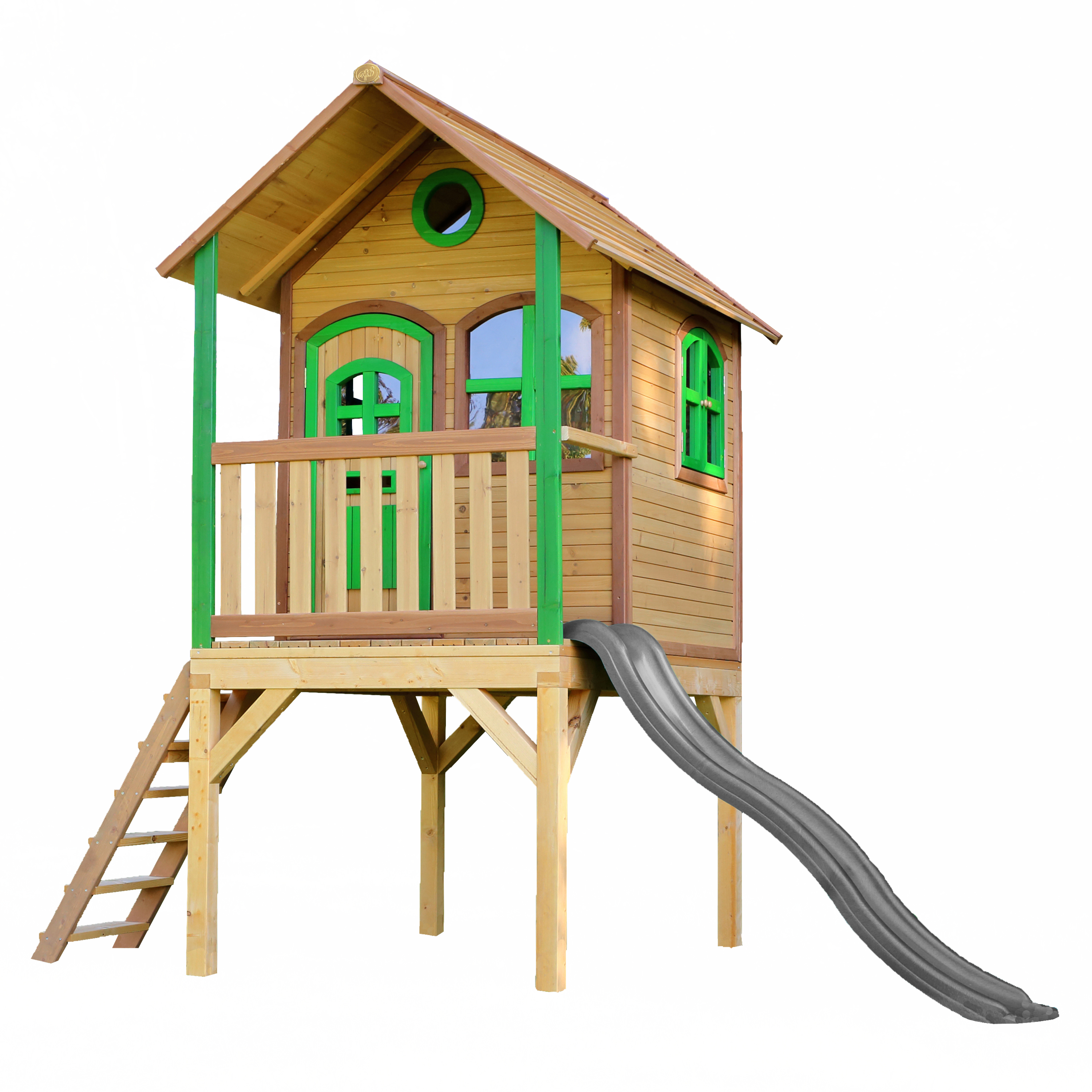AXI Laura Playhouse Brown/Green - Grey Slide-8720365062179 AXI Laura Playhouse Brown/Green - Grey Slide