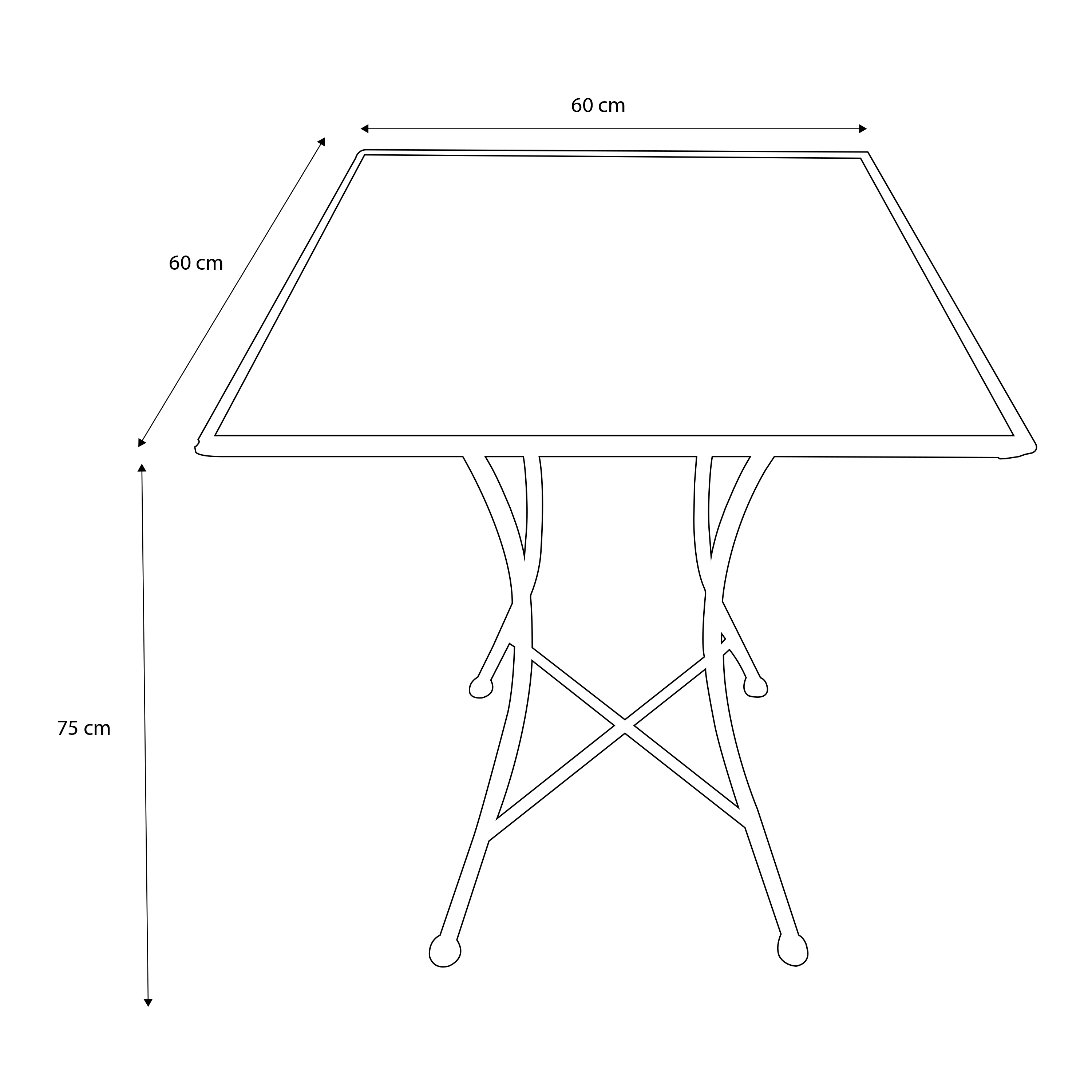 AXI Camilla Bistro Table Yellow Breeze