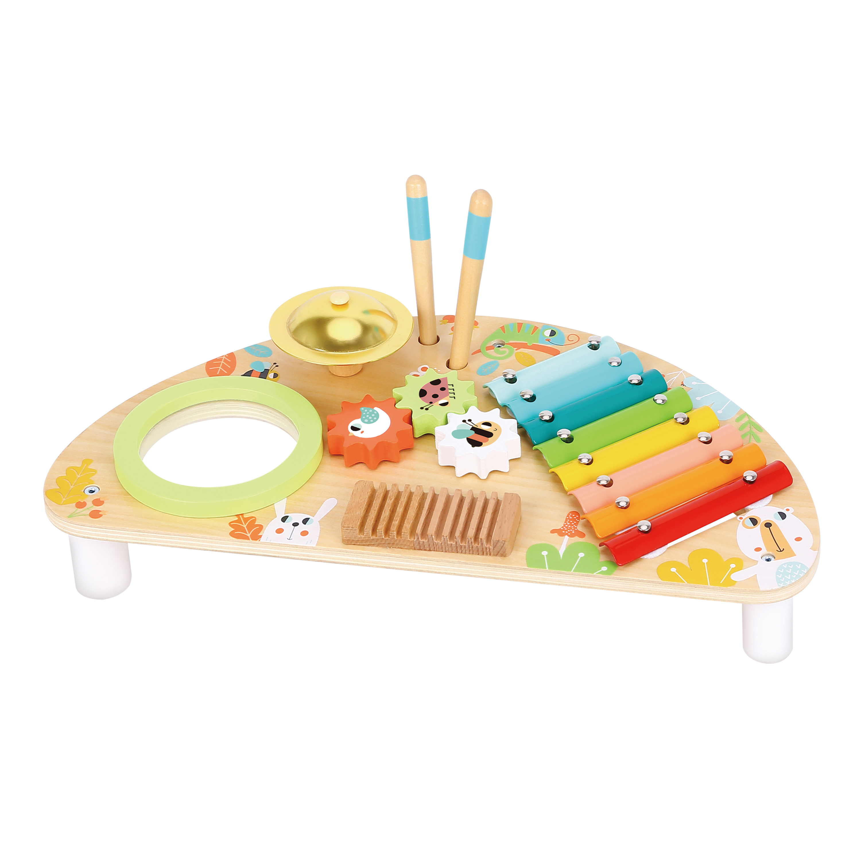 Tooky Toy Træmusikbord med Xylofon